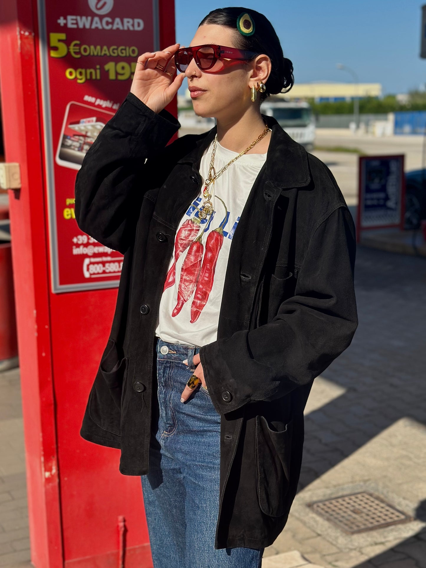 Suede black jacket