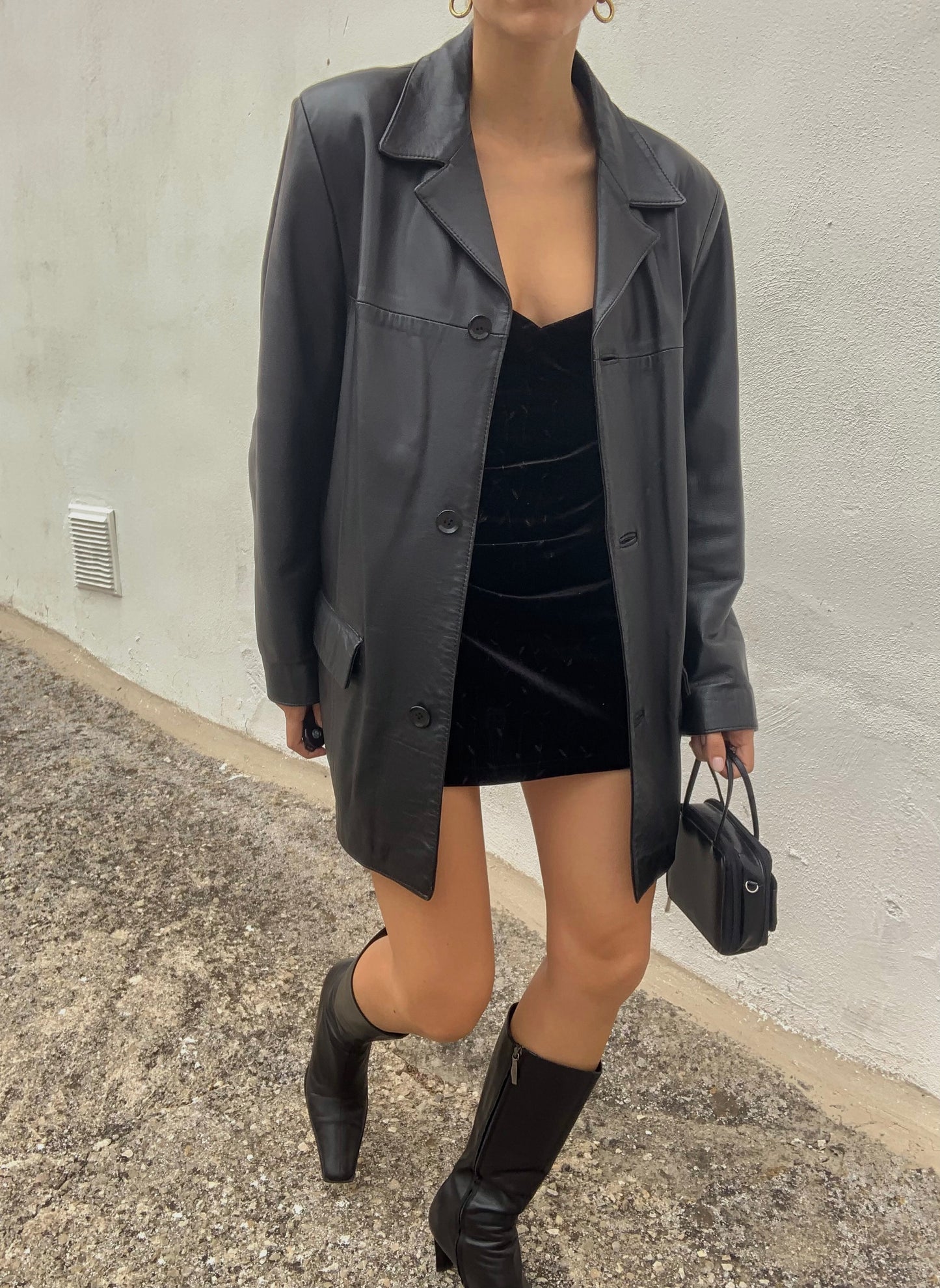 Vintage genuine leather jacket