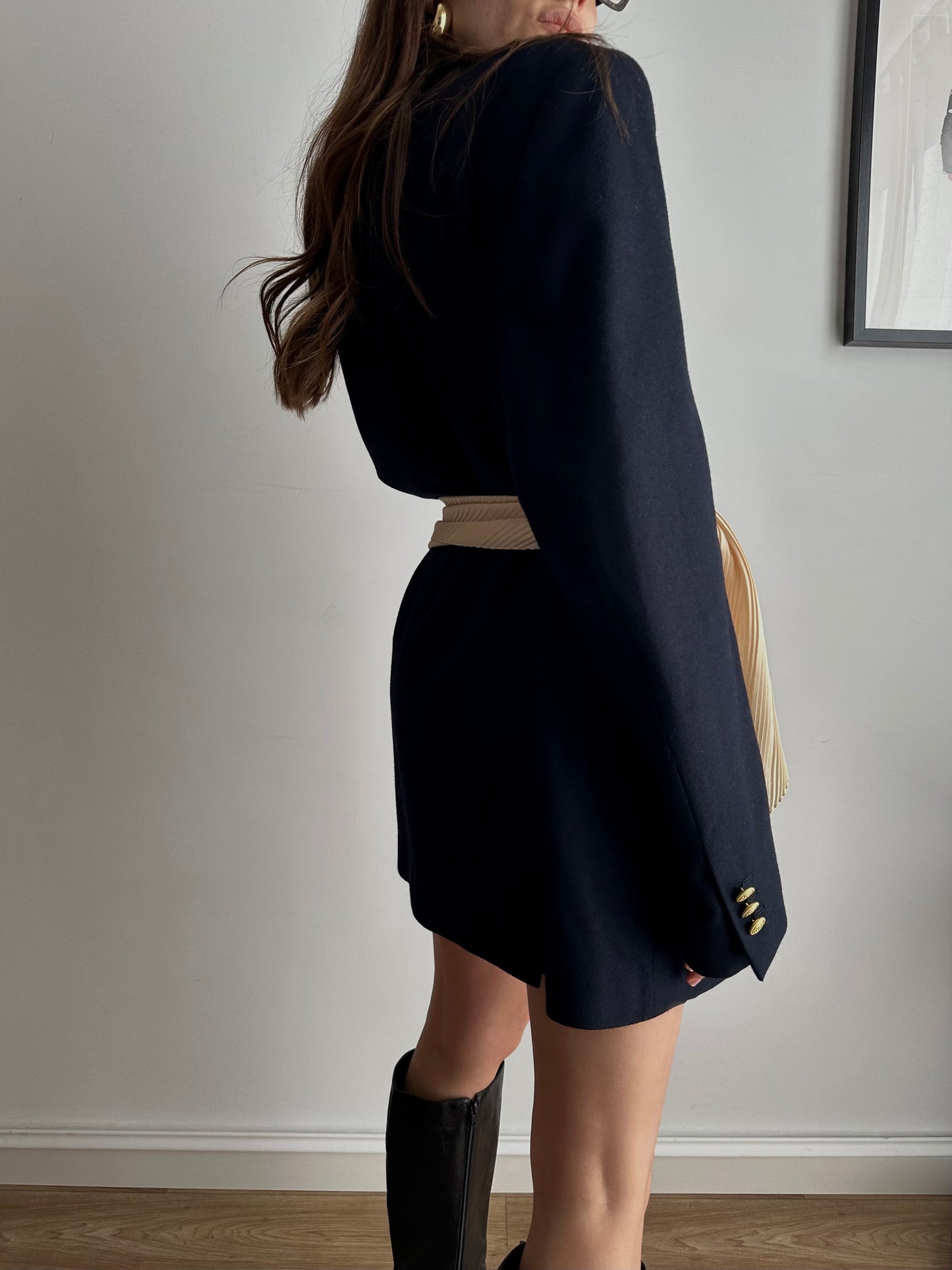 Navy wool blazer