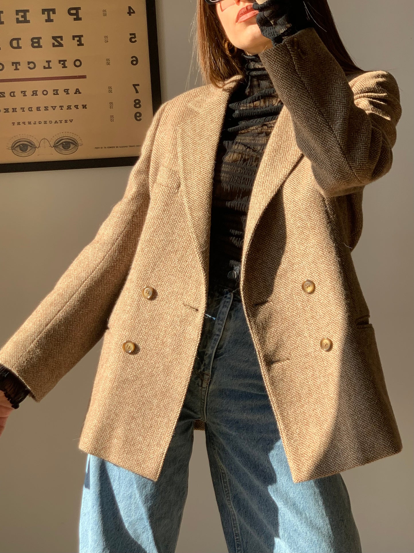 Spinato fitted blazer