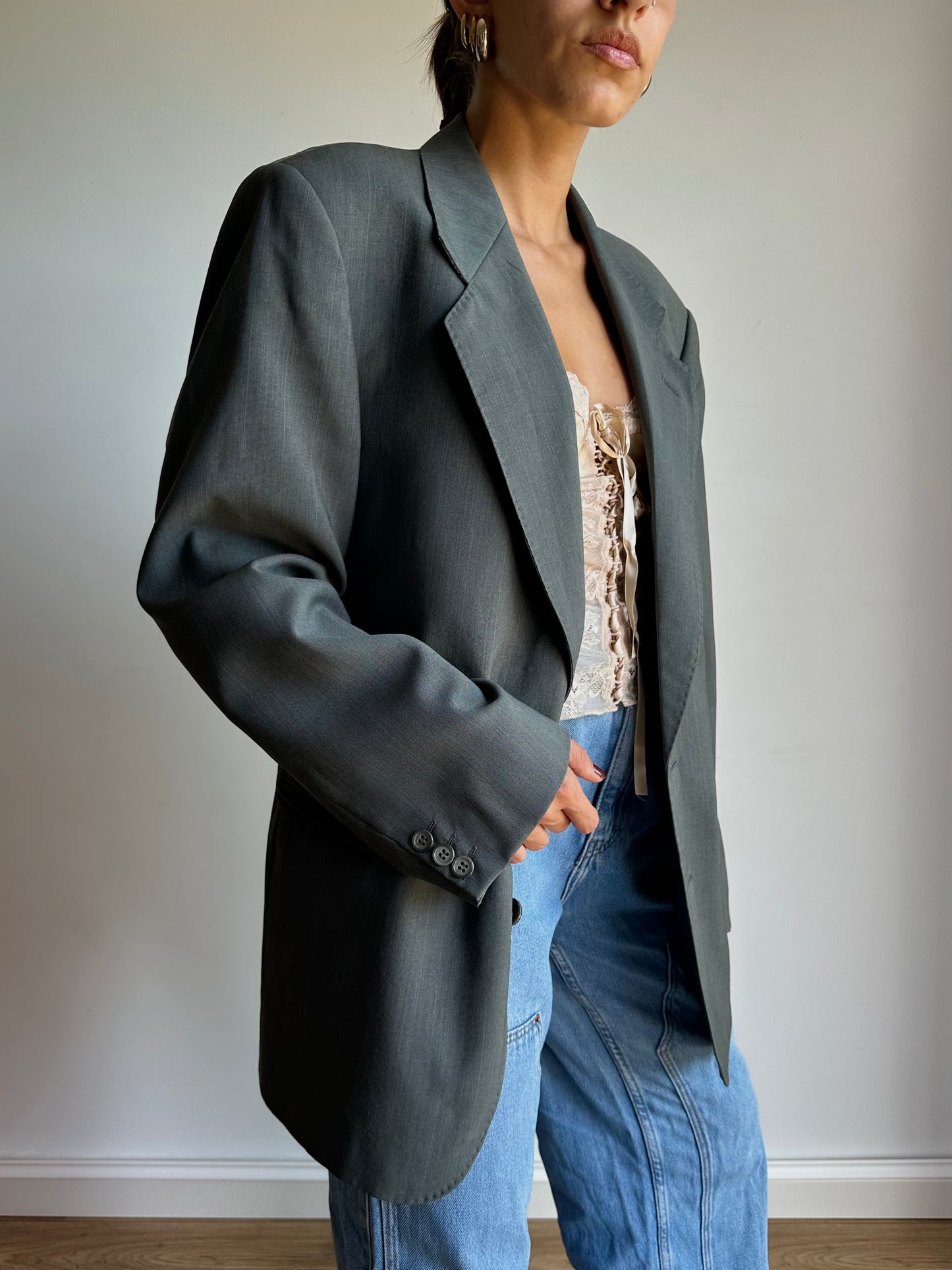 Gessato blazer