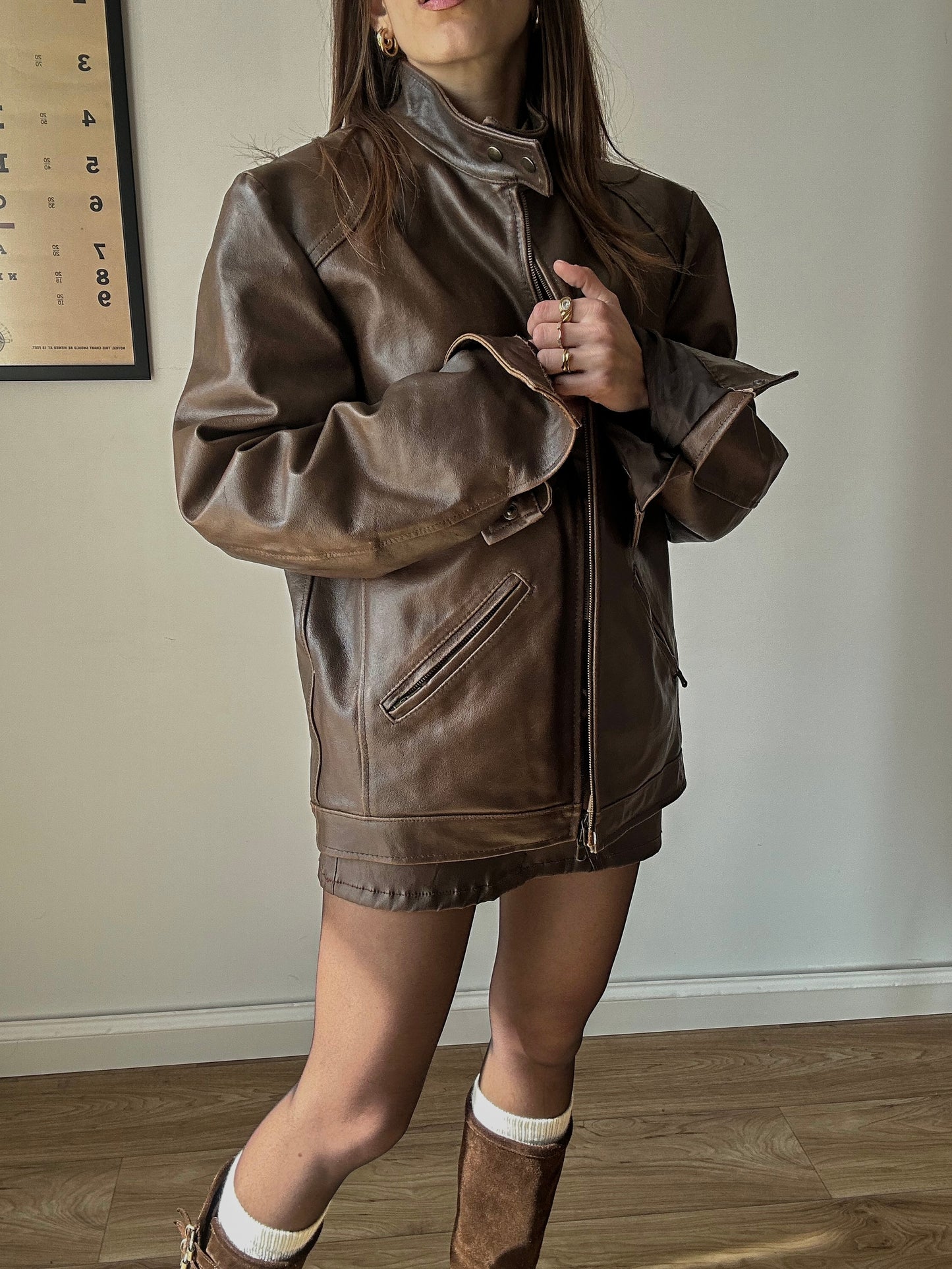 Moka distressed biker