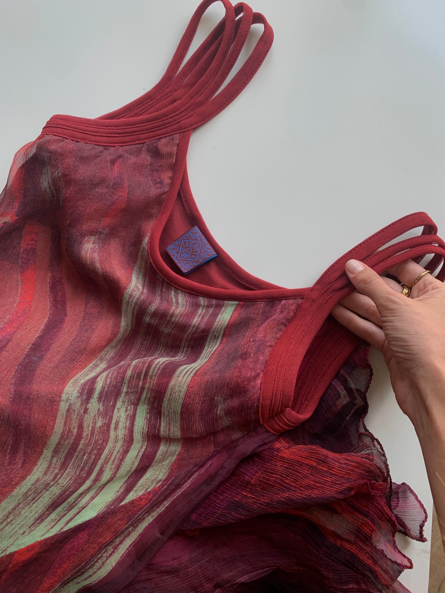 Marble effect dress
