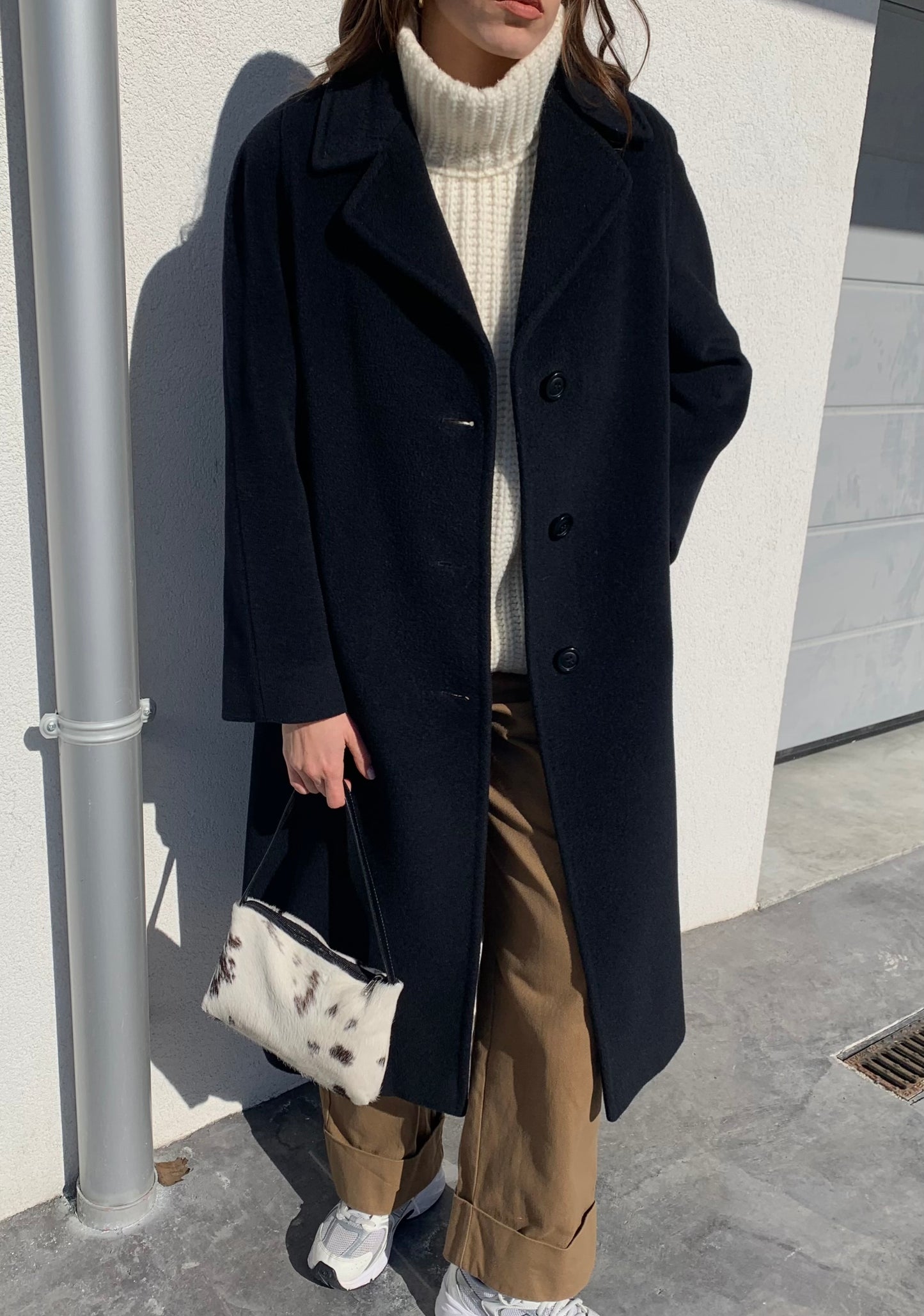 Minimal black coat