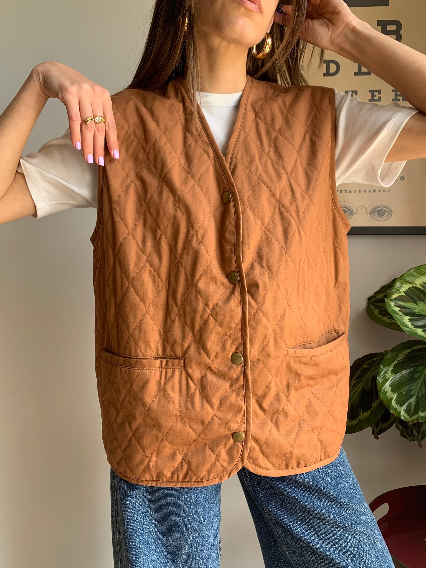 Vintage burnt orange vest