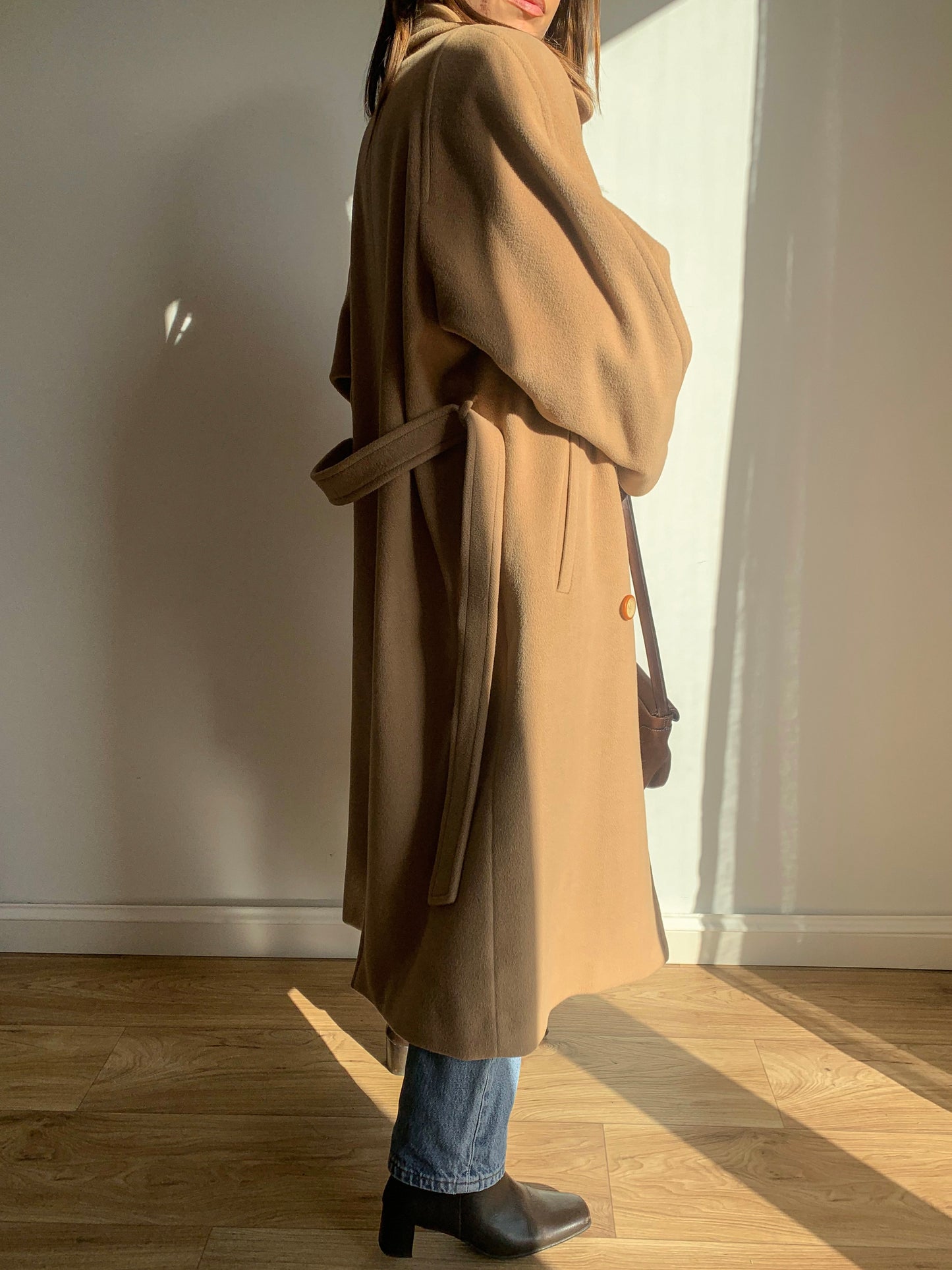 Marella light camel coat