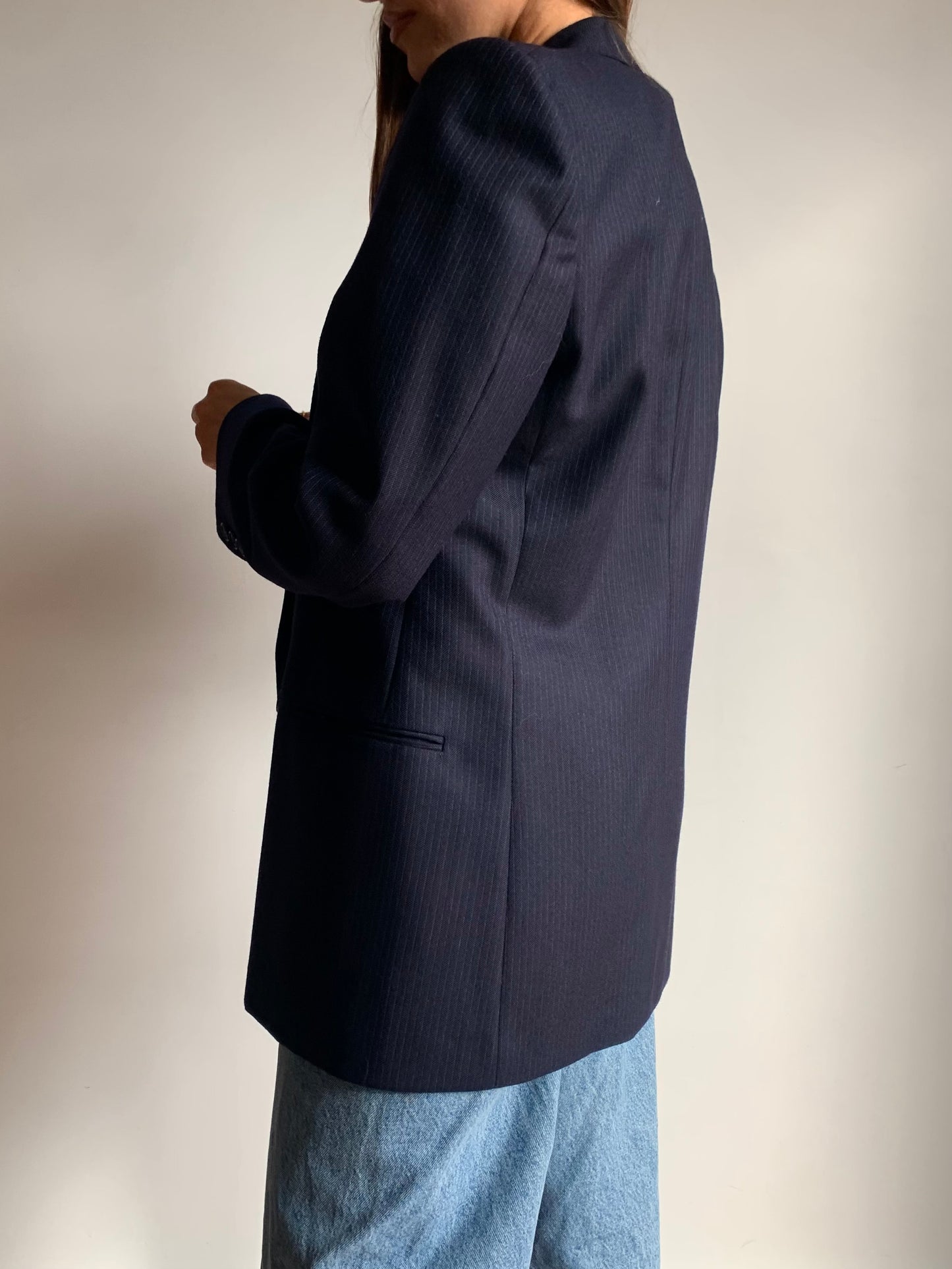 Micro gessato navy