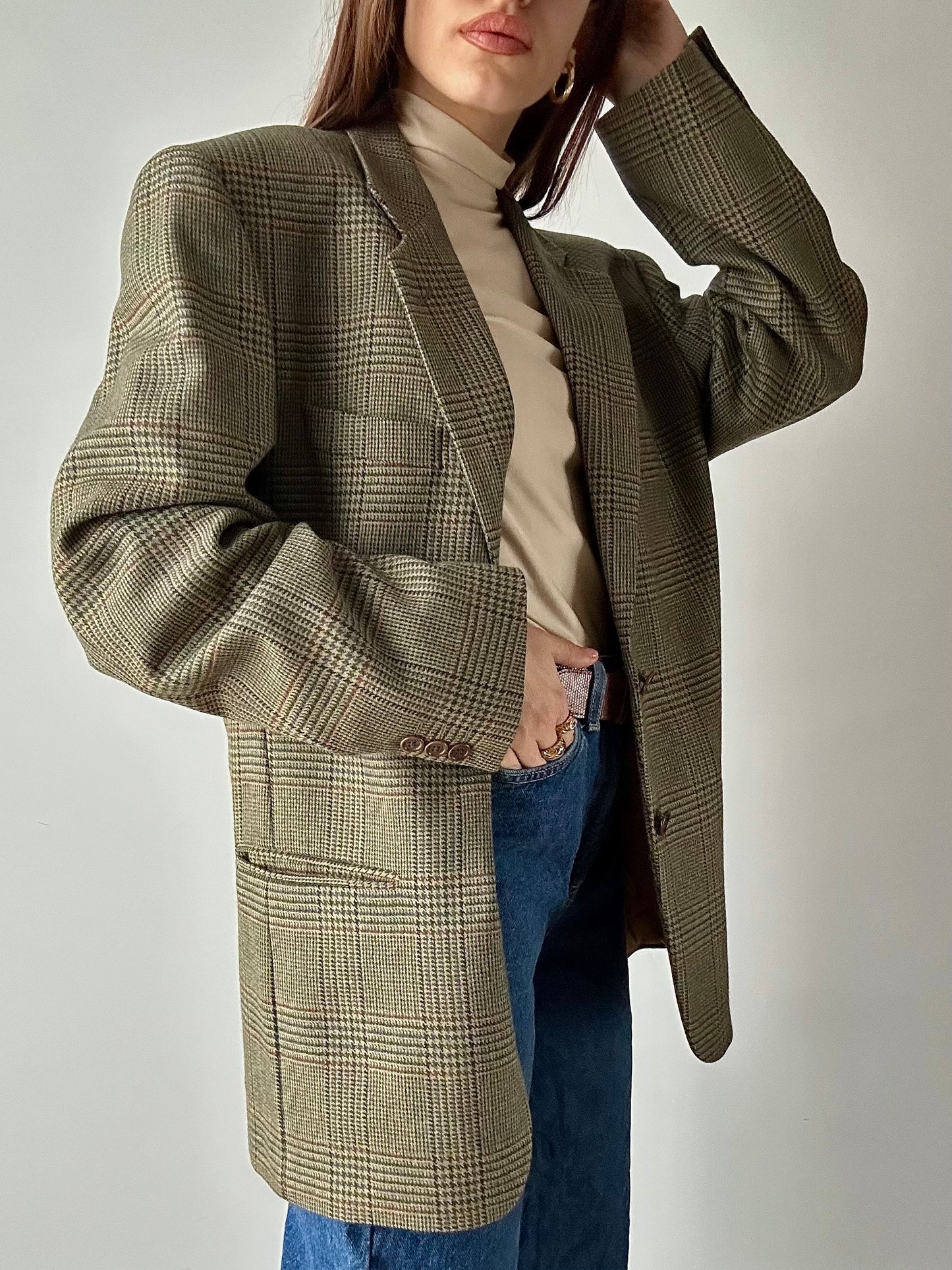 Check blazer