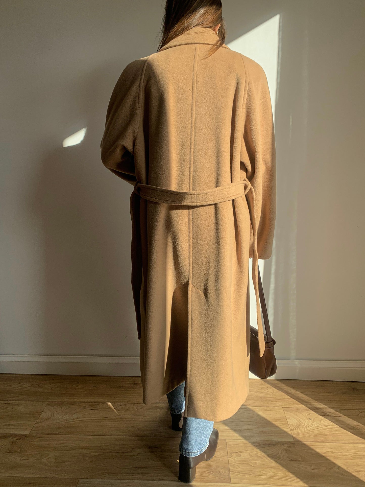 Marella light camel coat