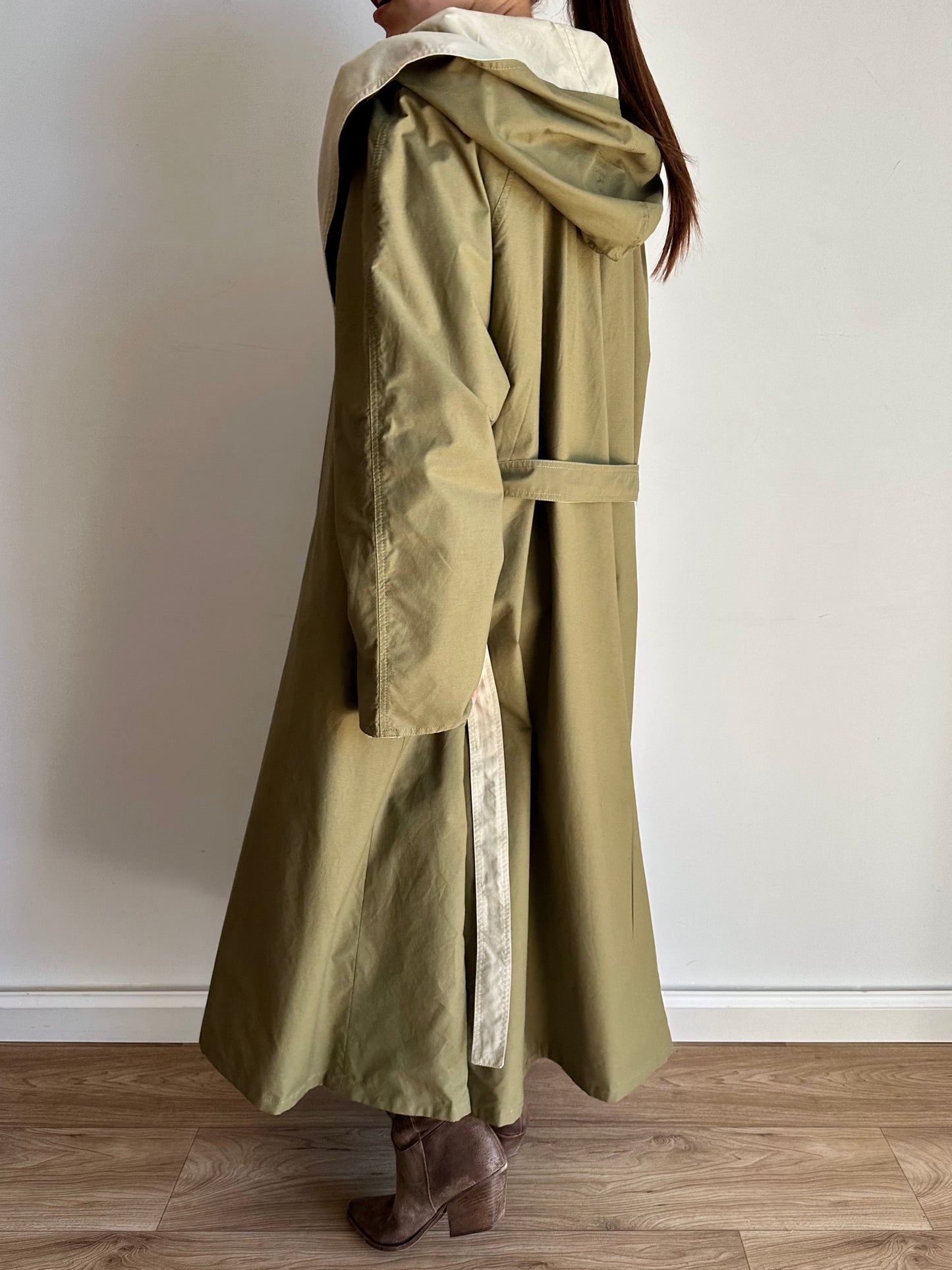 Double-face trench coat