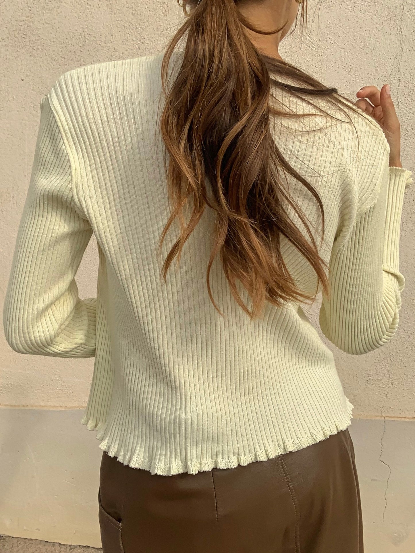 Romantic cream jersey