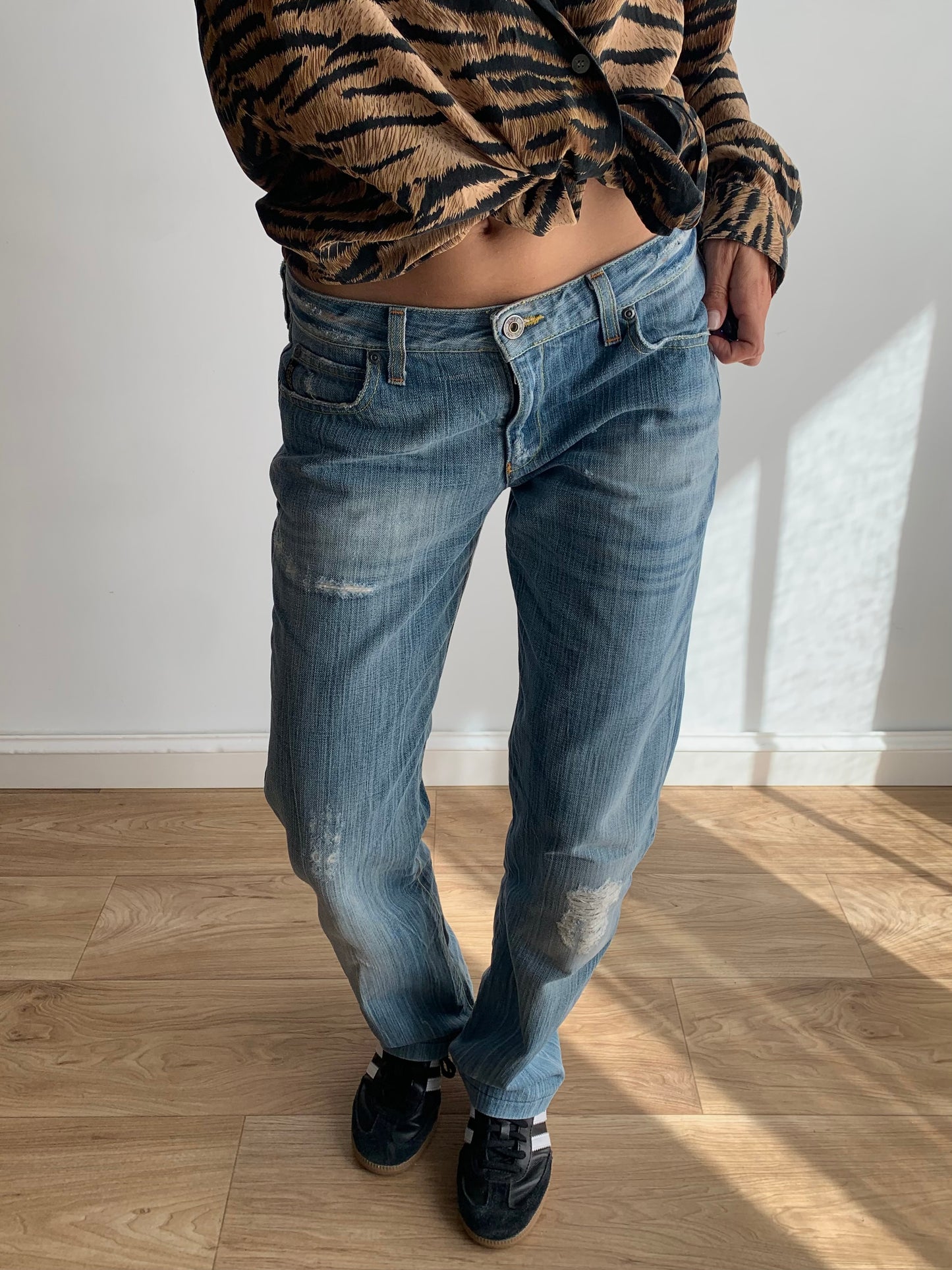 Armani low-waist denim