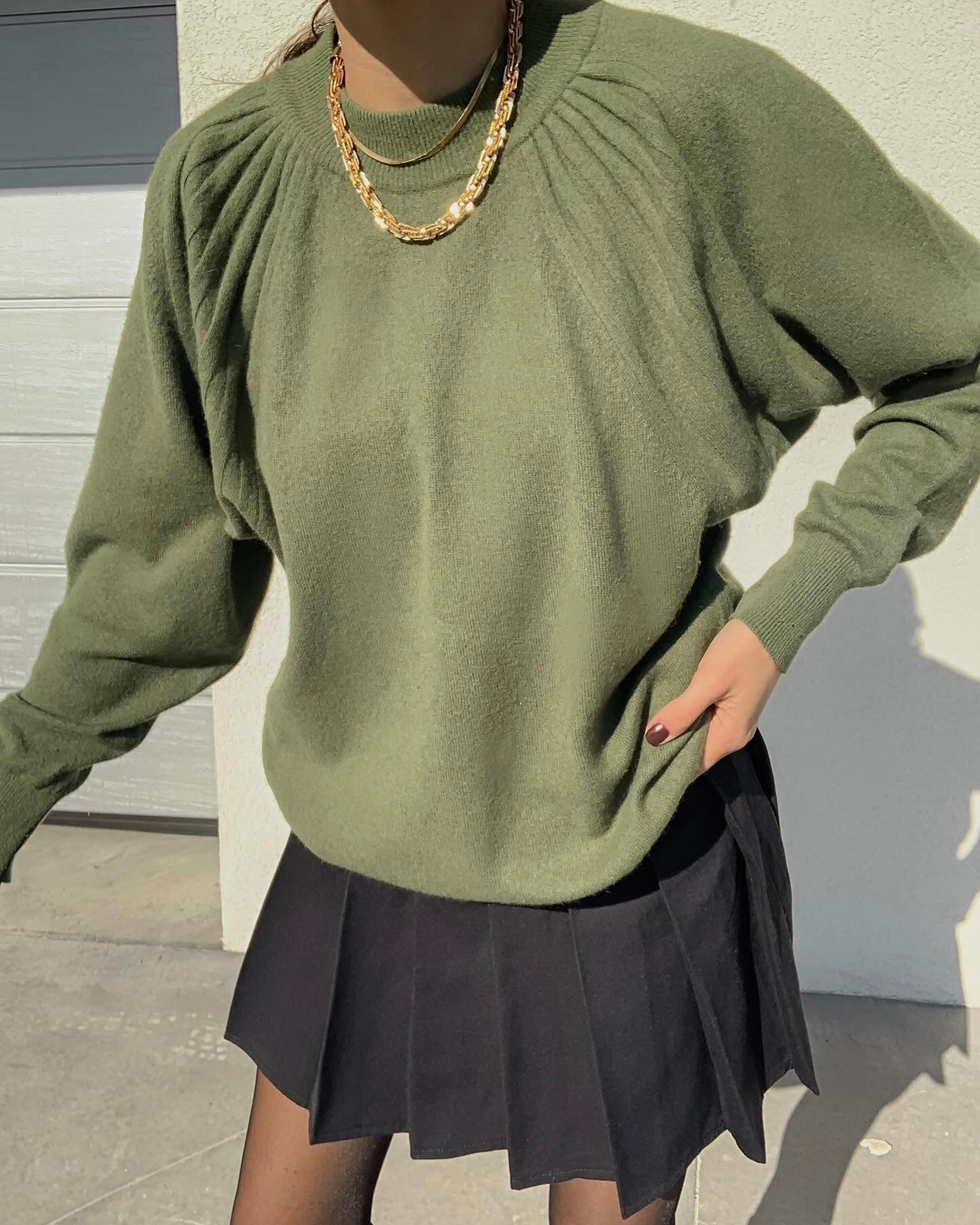 Vintage angora and wool cozy jumper