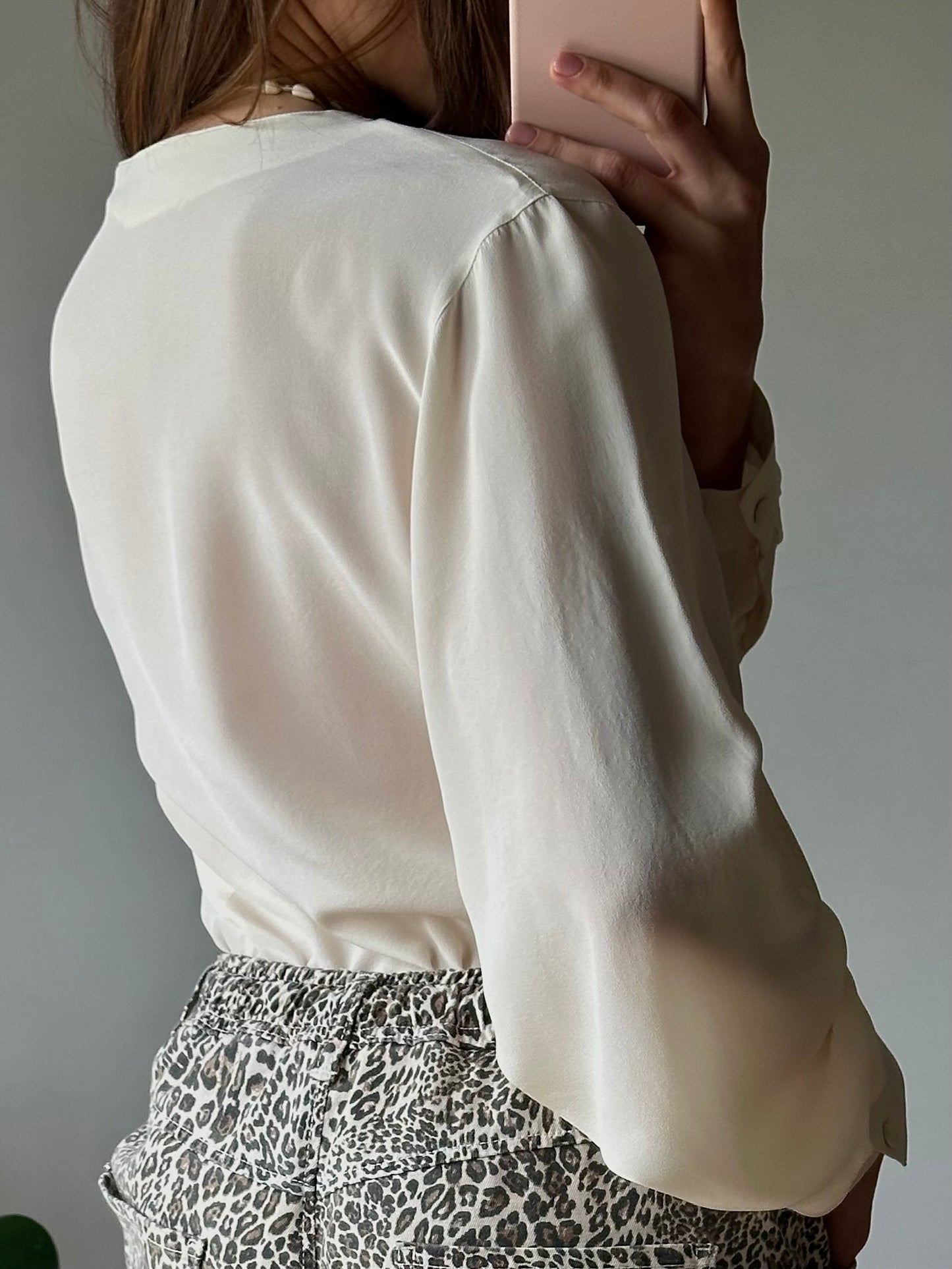 Silk butter shirt