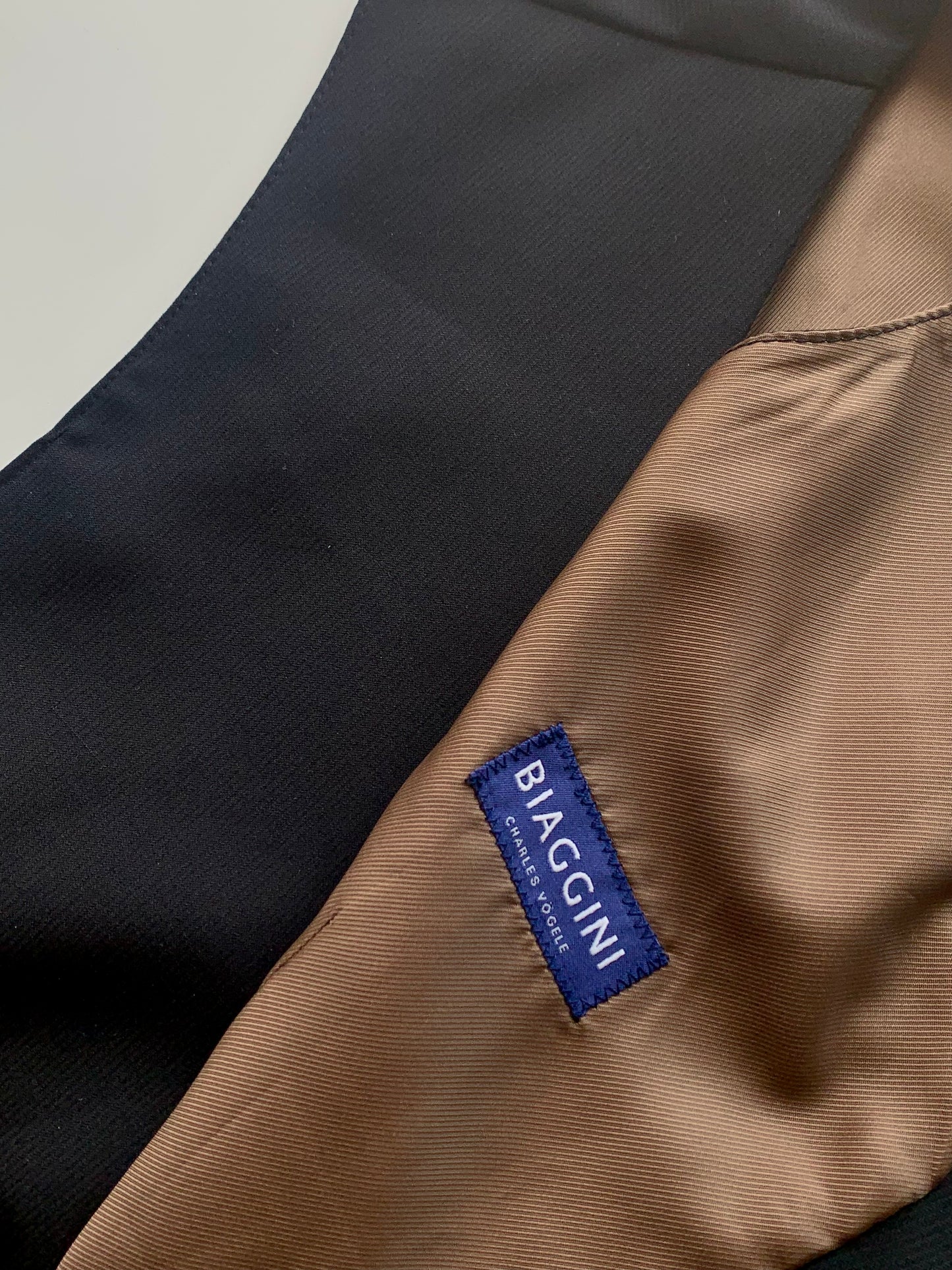 Classic black suit vest