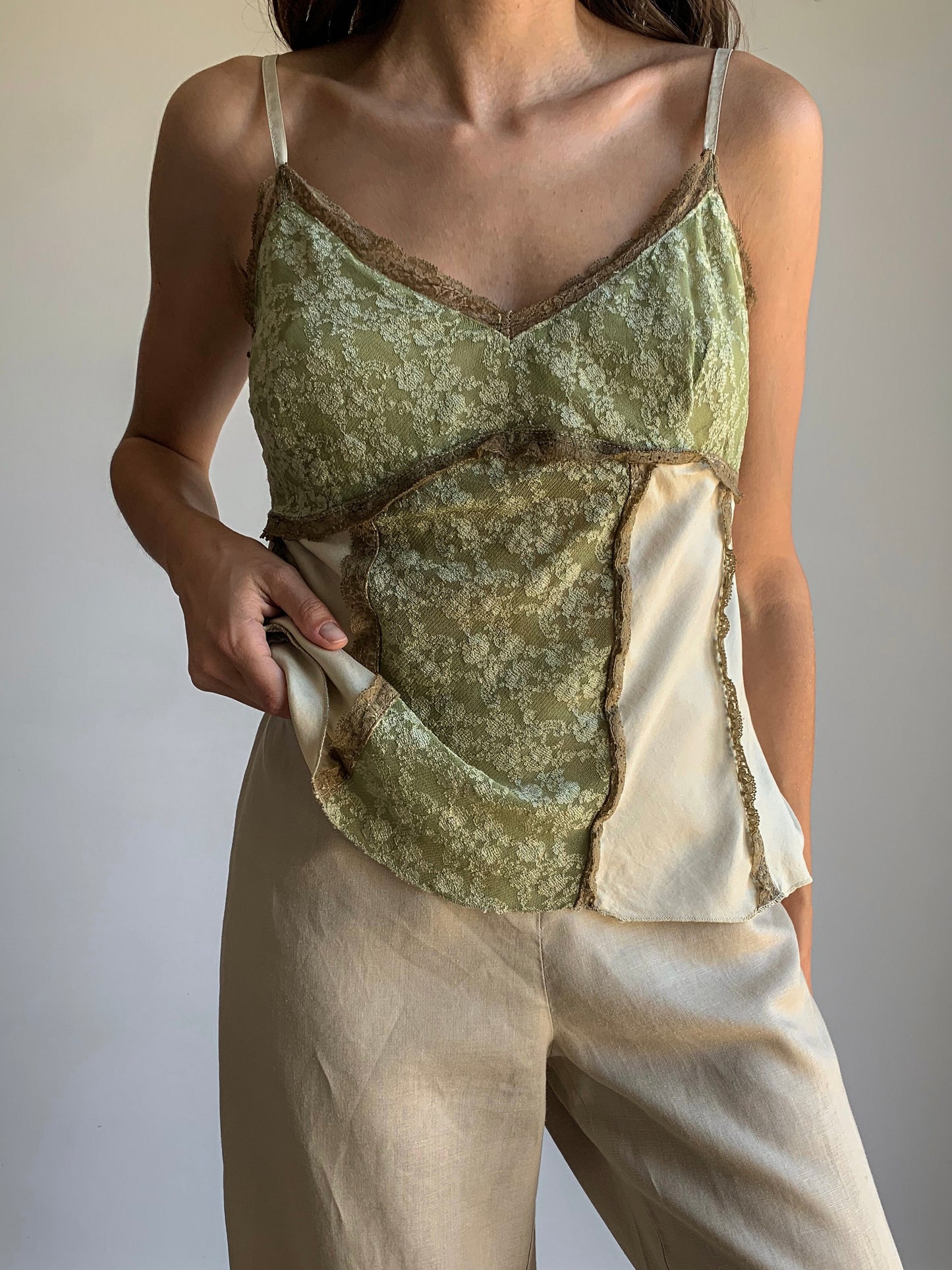 Pure silk top