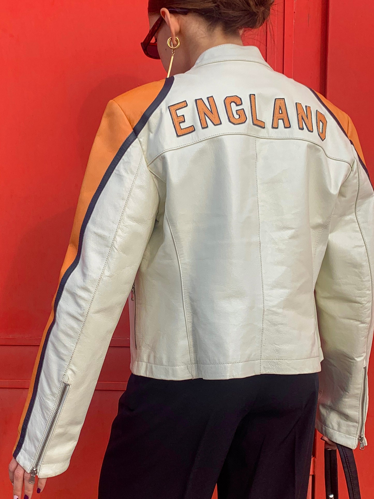 Vintage moto leather jacket