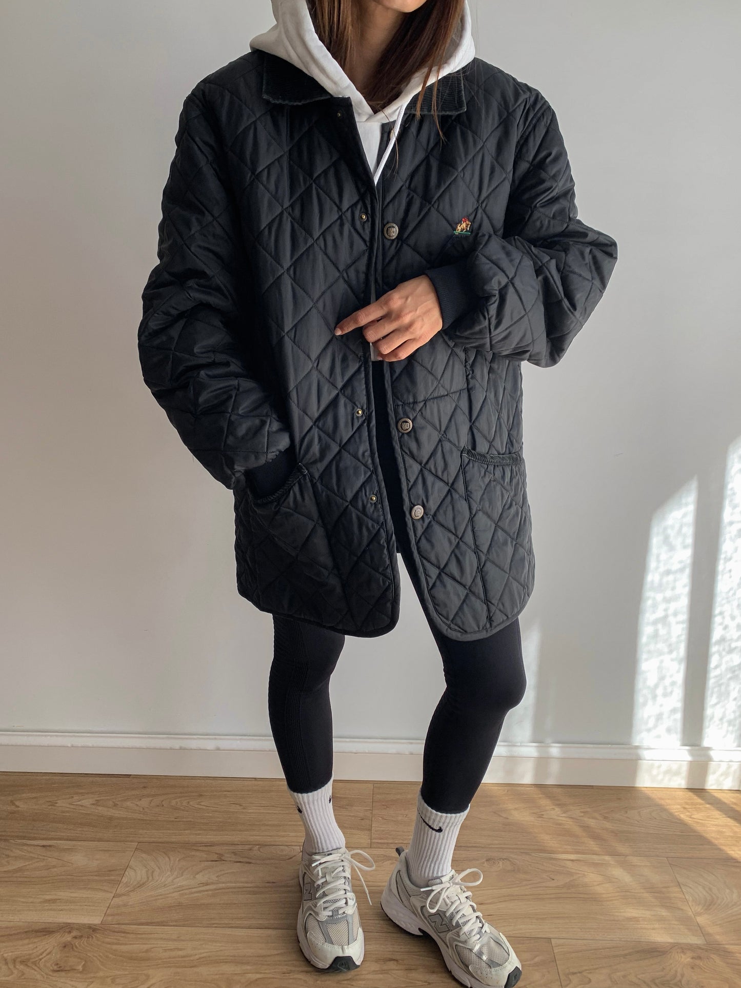 Quilted black jacket