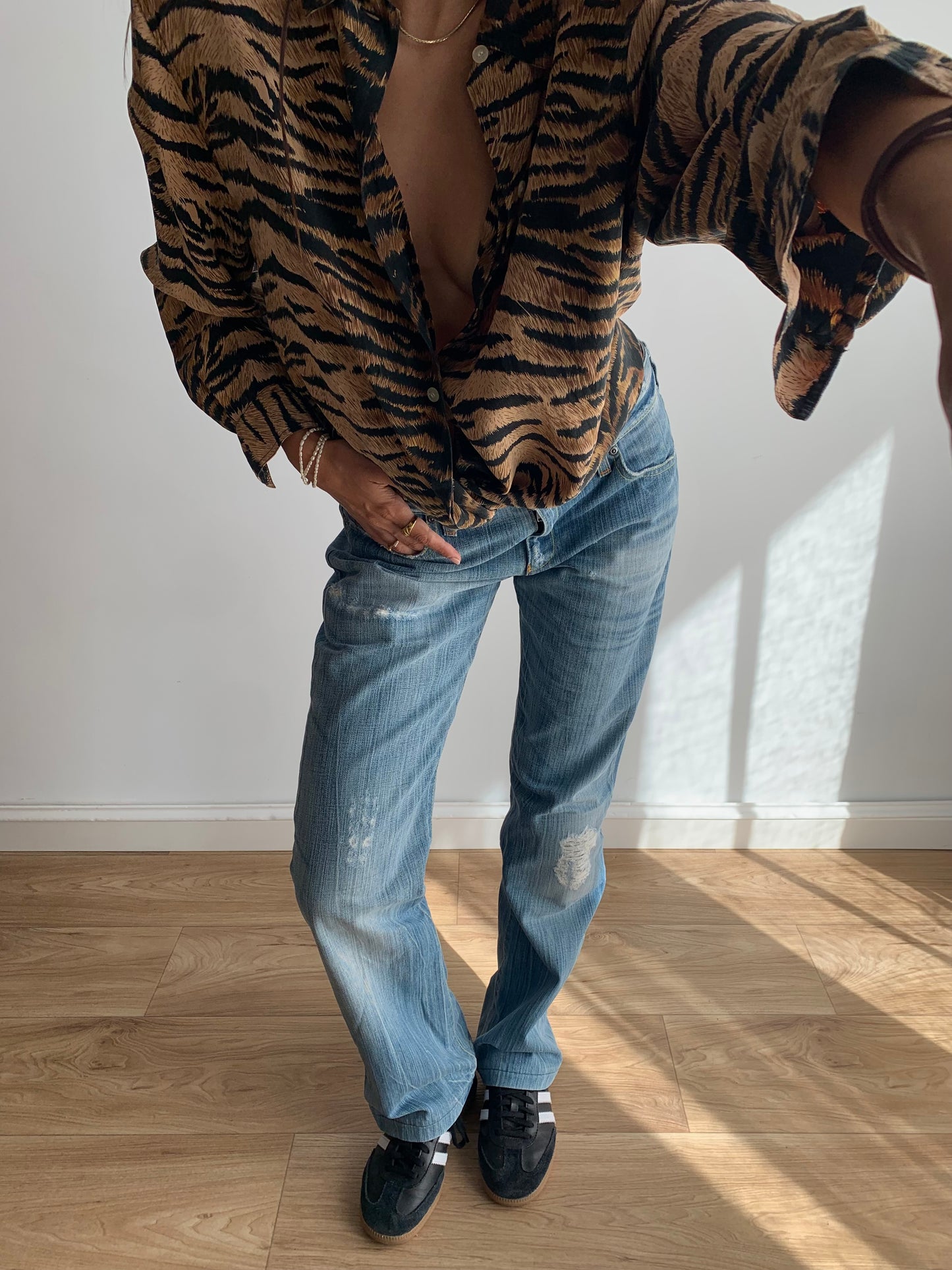 Armani low-waist denim