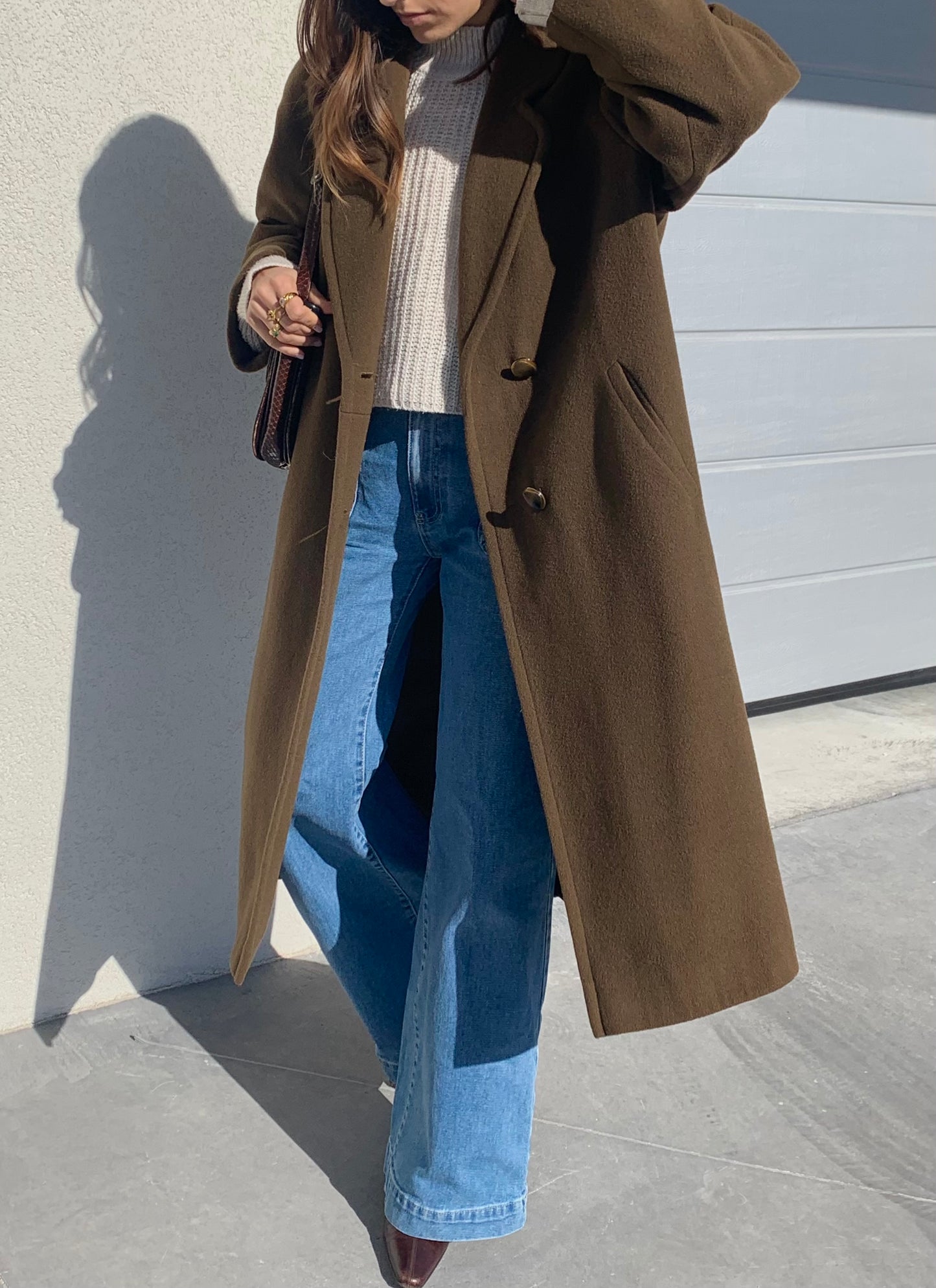 Elena Mirò vintage khaki coat