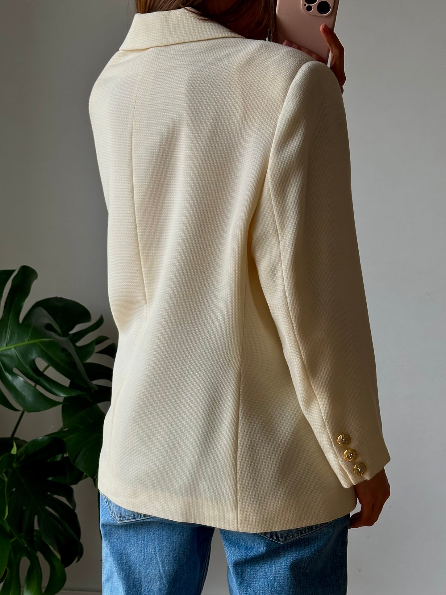 Cream blazer