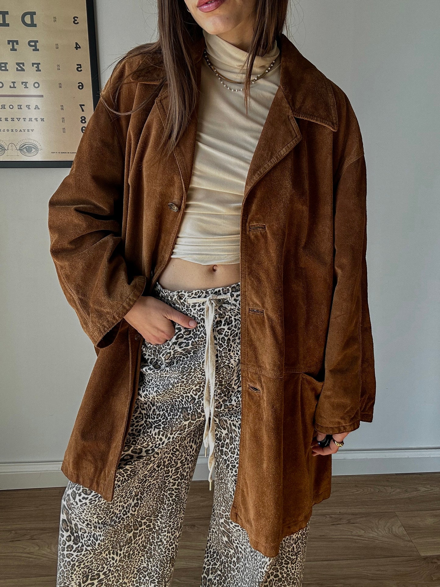Cognac suede jacket