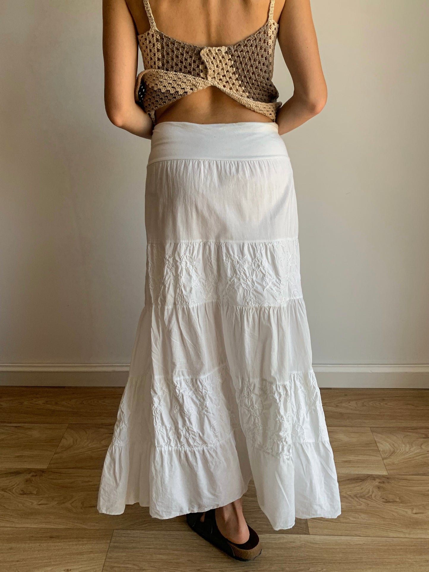 Tiered maxi skirt