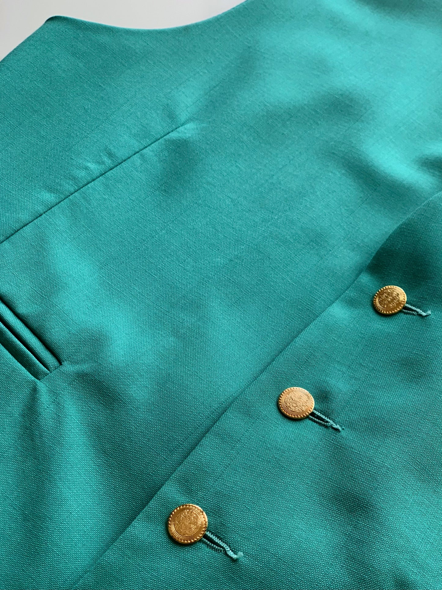 Vintage aquamarine vest