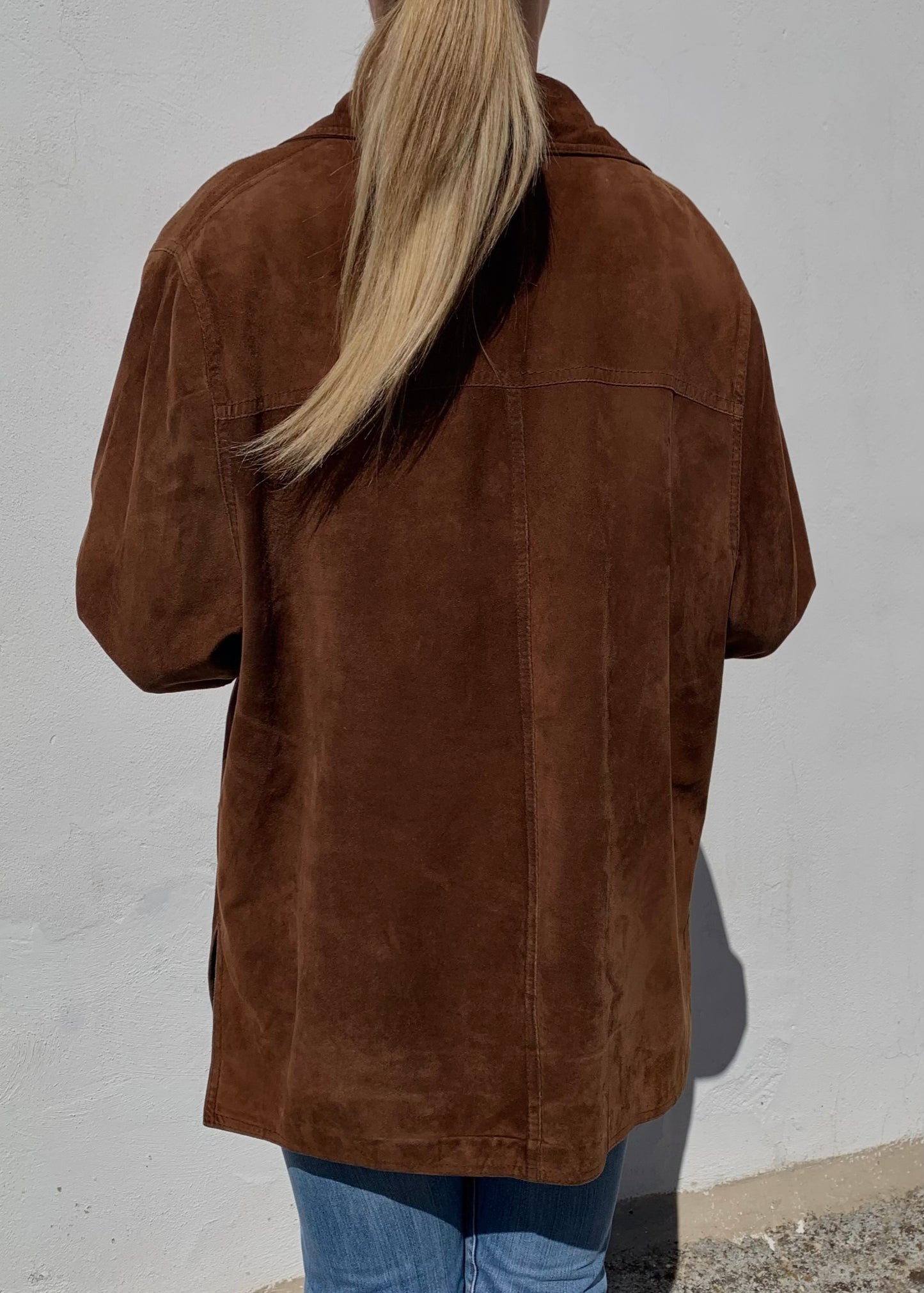 Vintage choco suede jacket