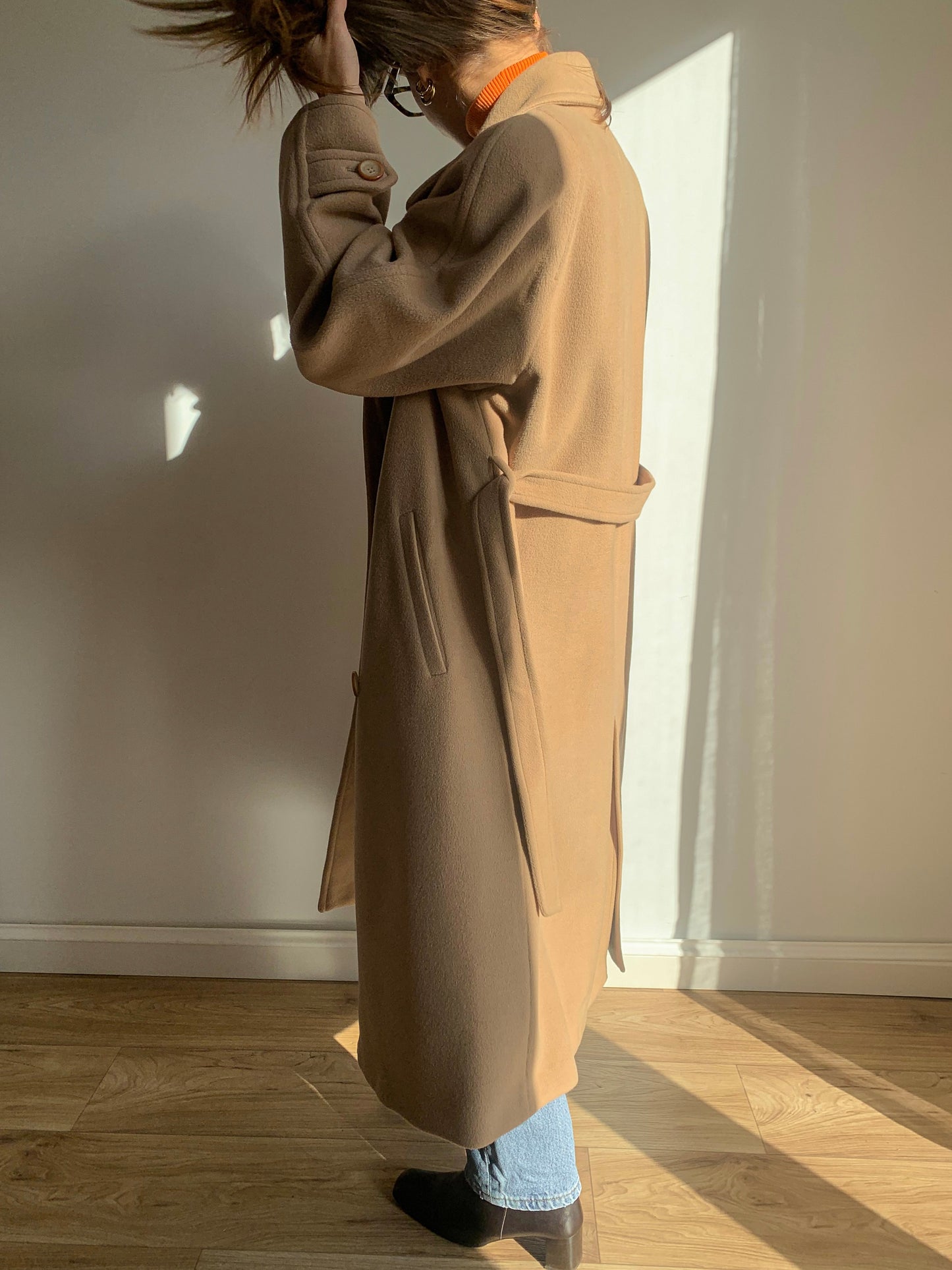 Marella light camel coat