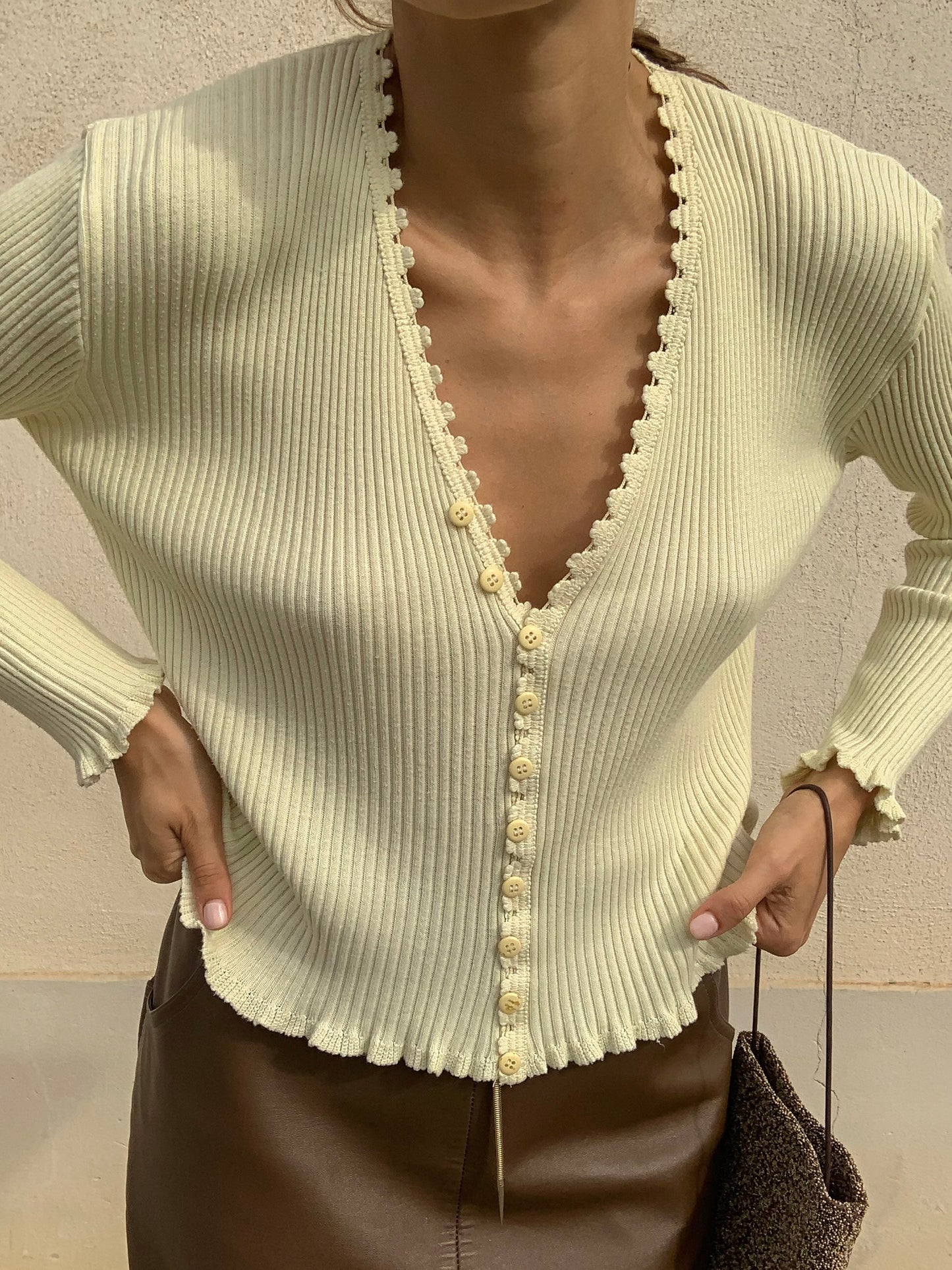 Romantic cream jersey