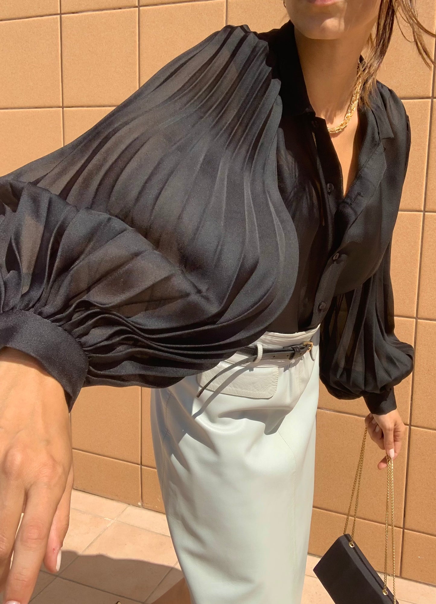 Vintage baloon black shirt