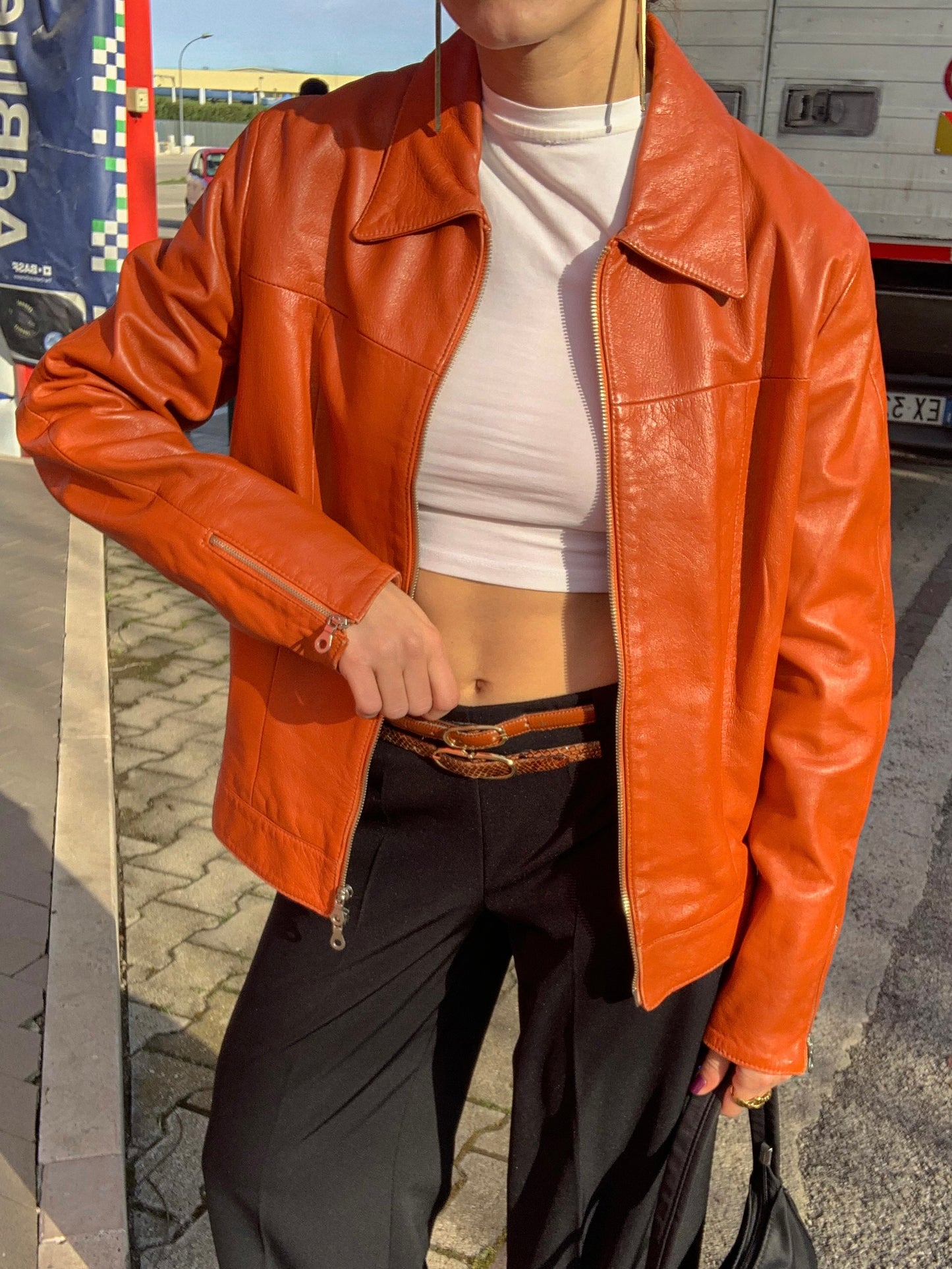 Vintage aragosta leather jacket