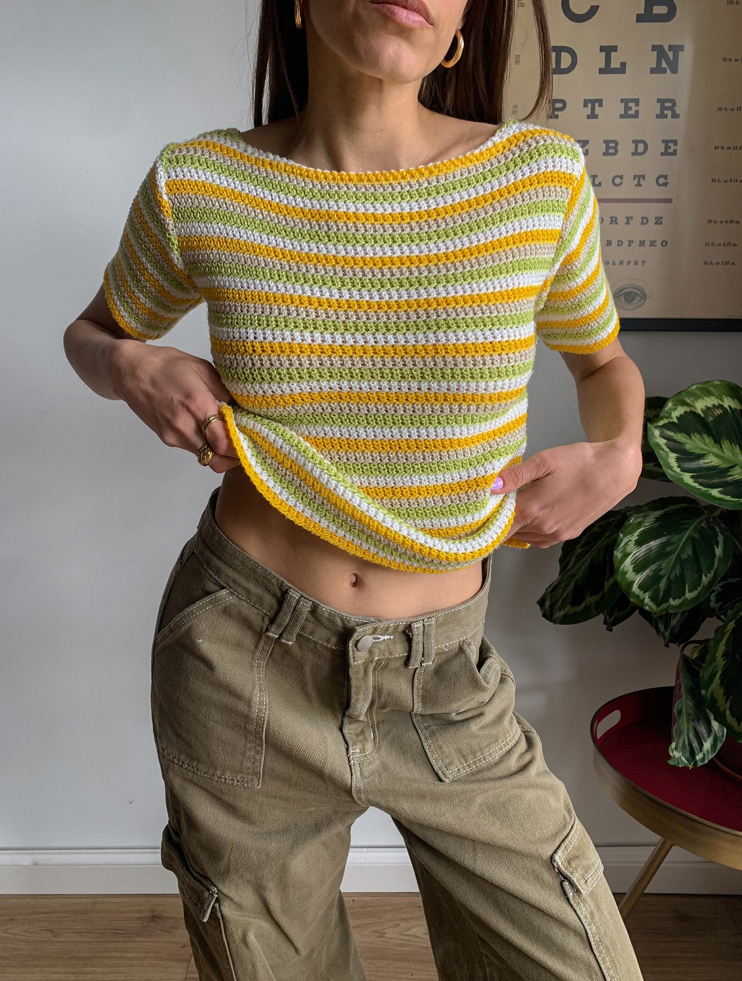 Y2K crochet top