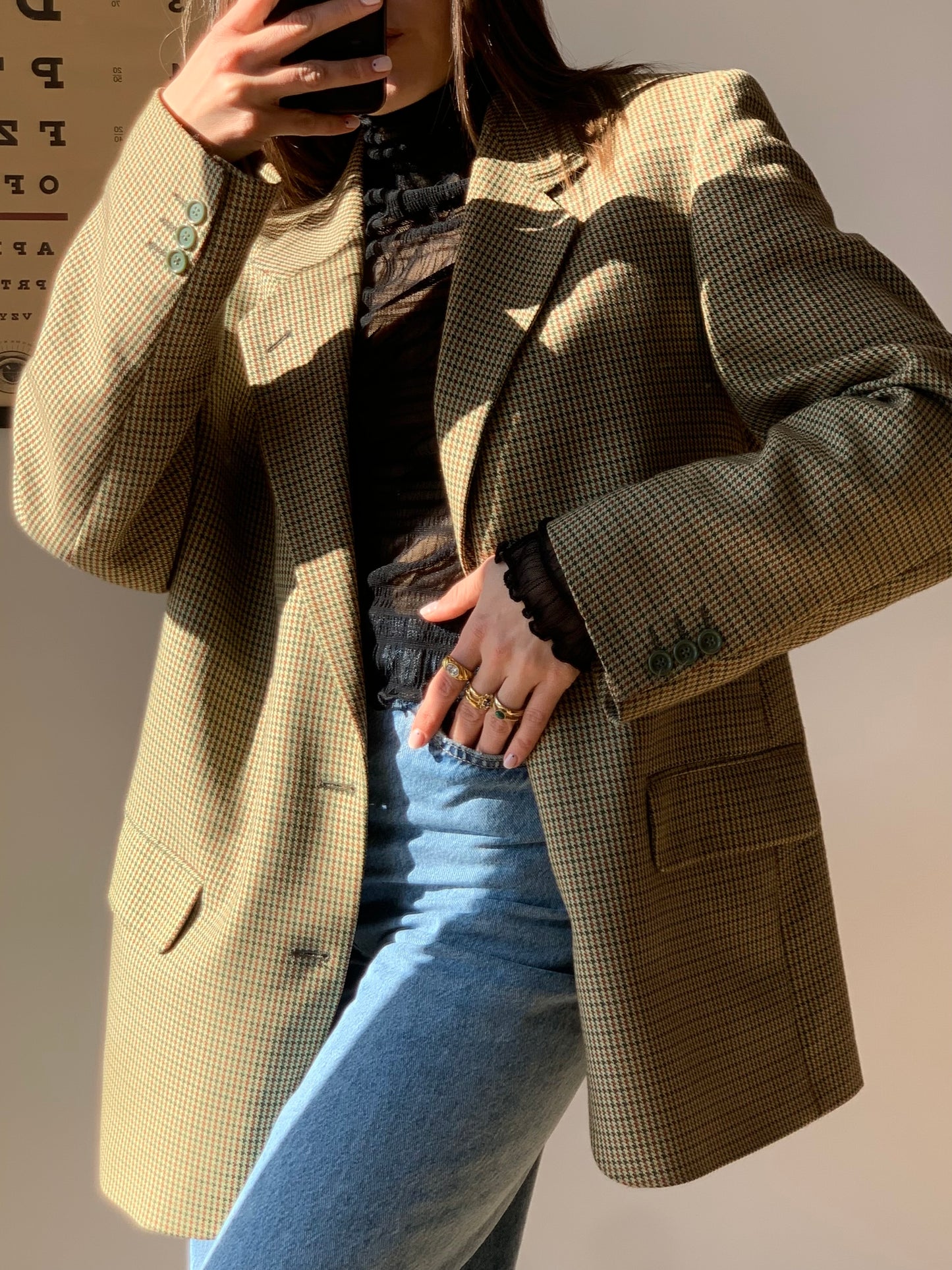 Pied de poule blazer