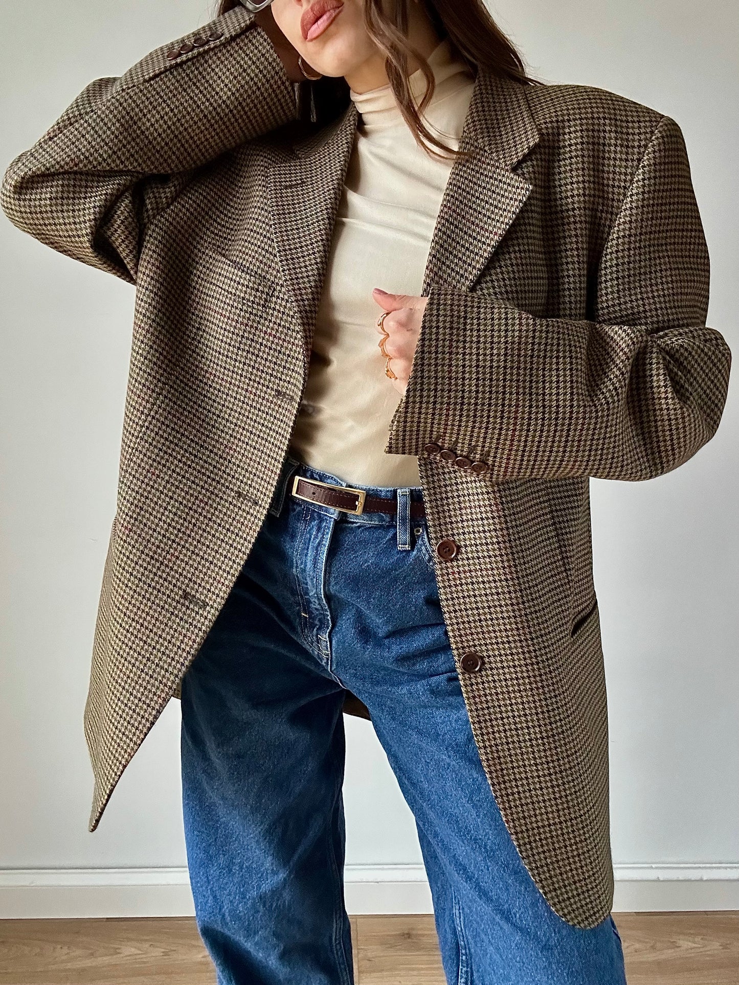 Pied de poule blazer