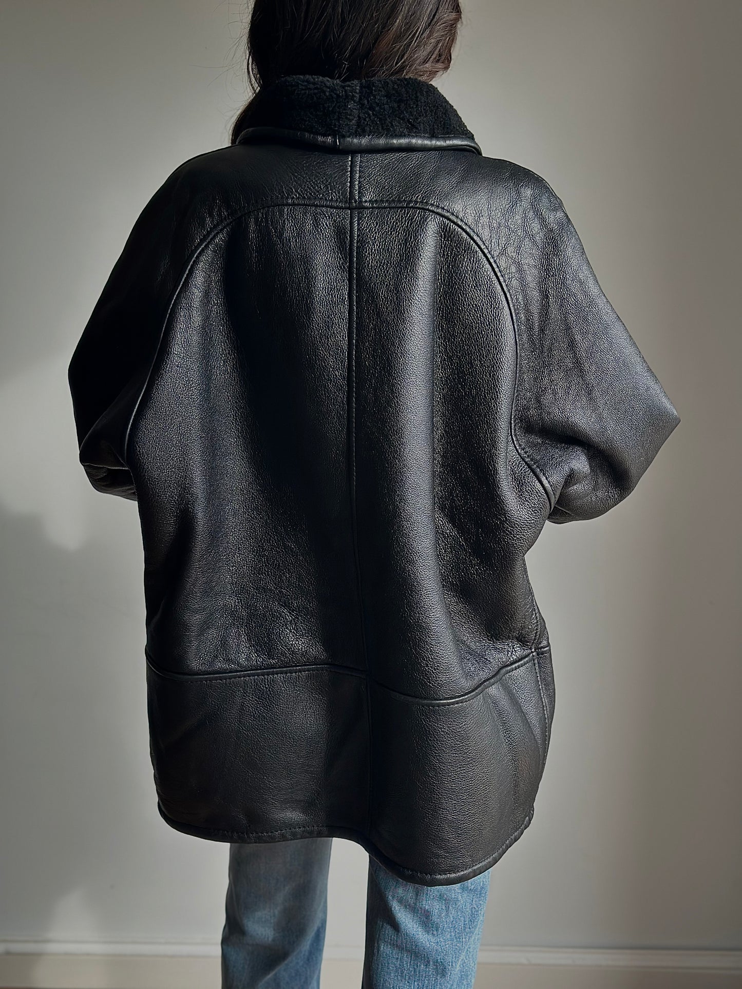 Black Shearling coat