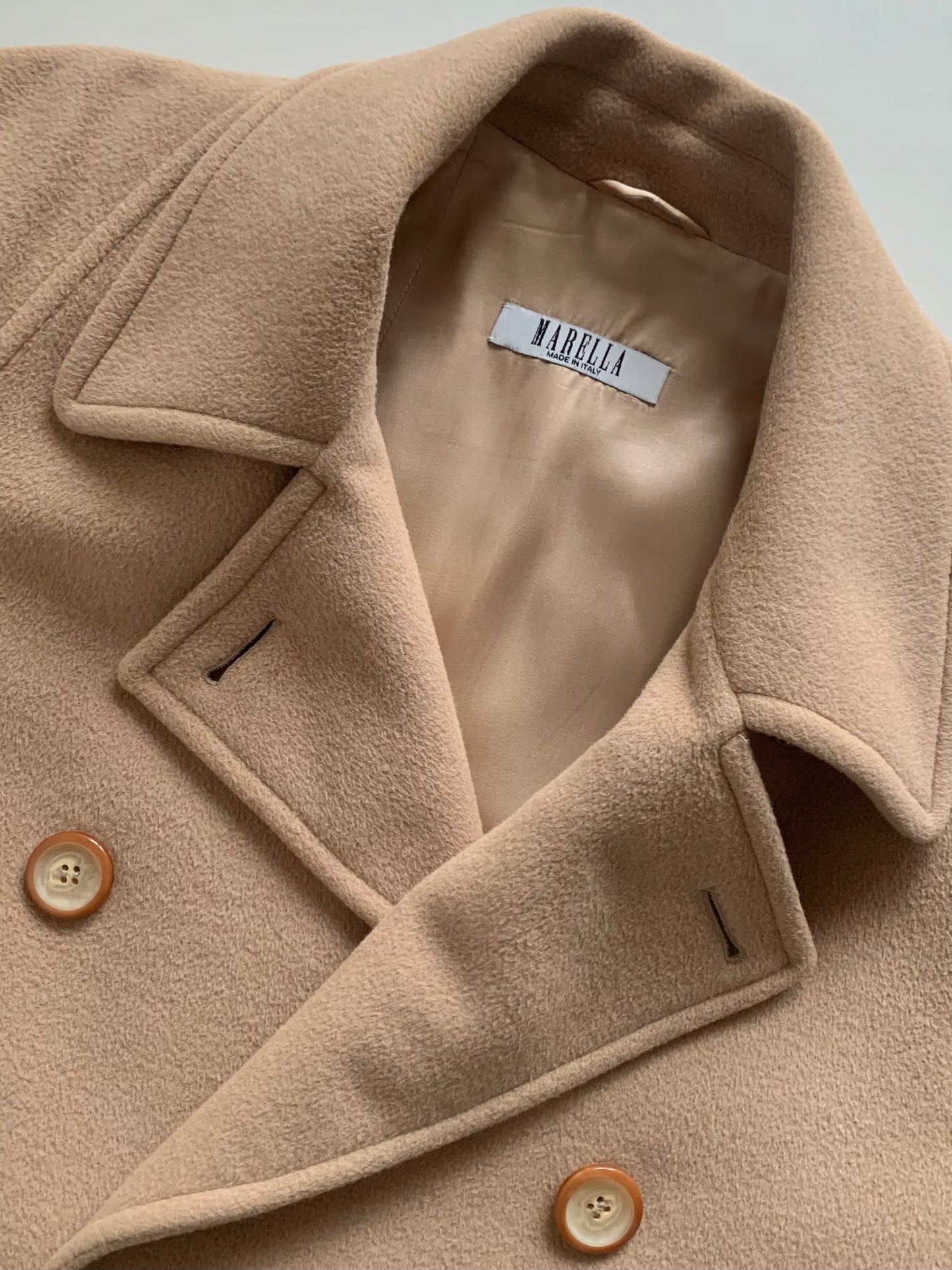 Marella light camel coat