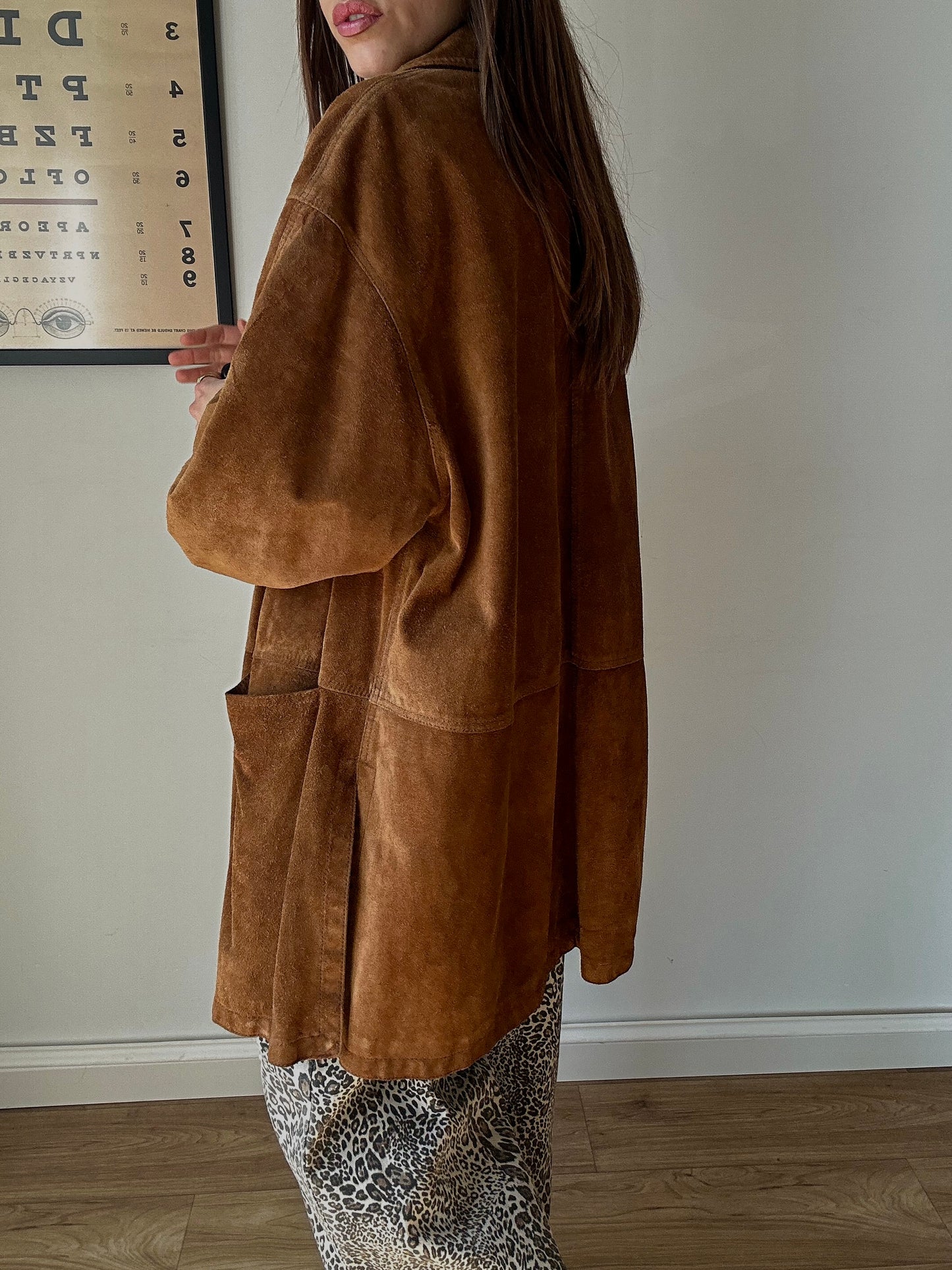 Cognac suede jacket