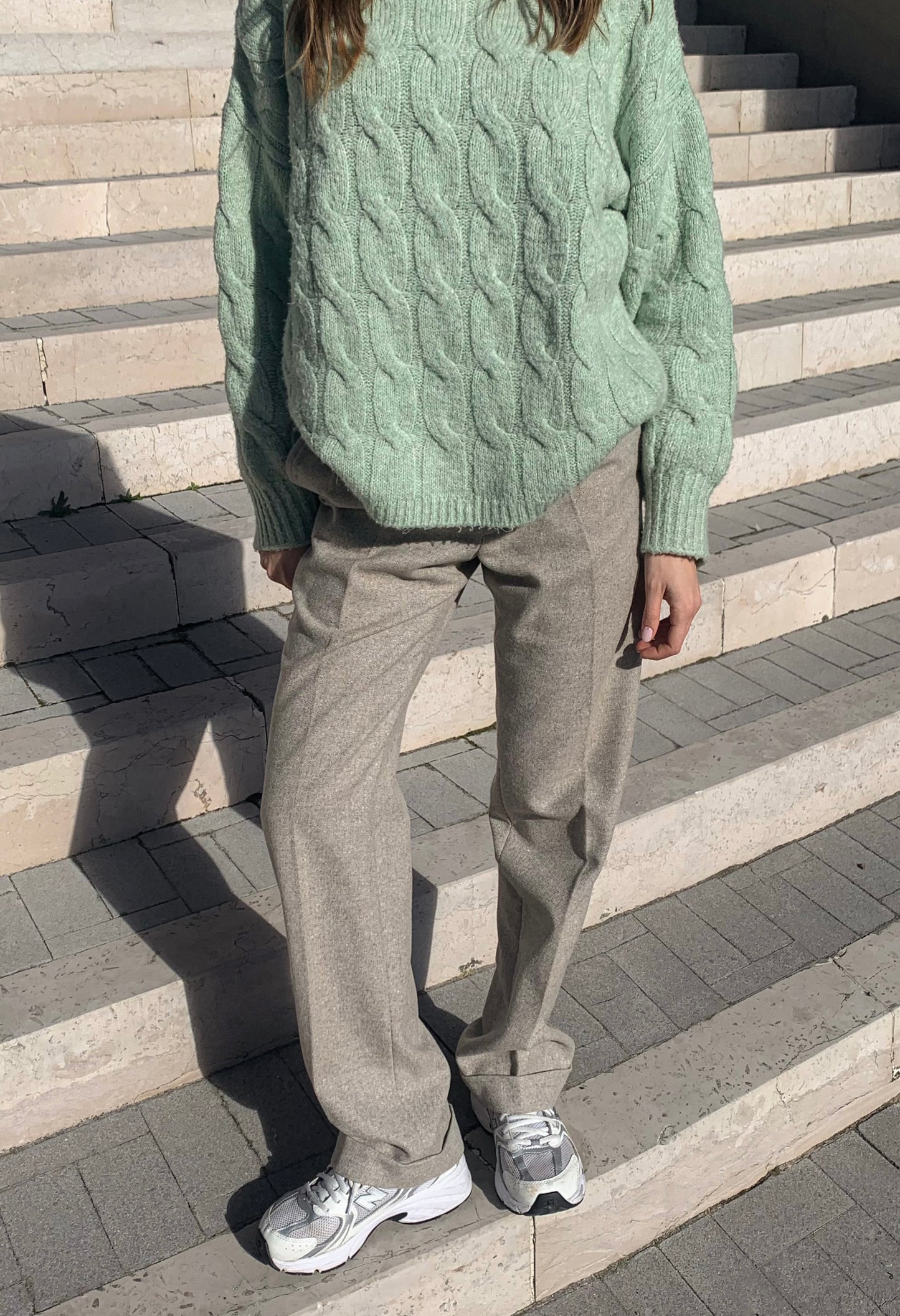 Vintage stone grey dad pants
