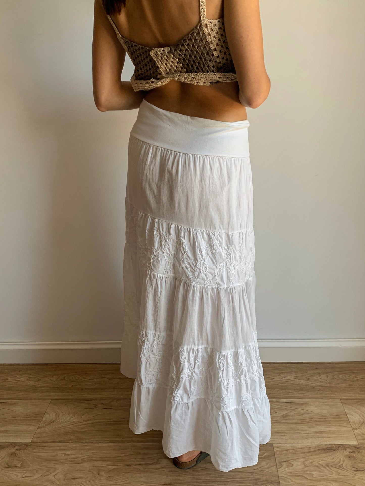 Tiered maxi skirt
