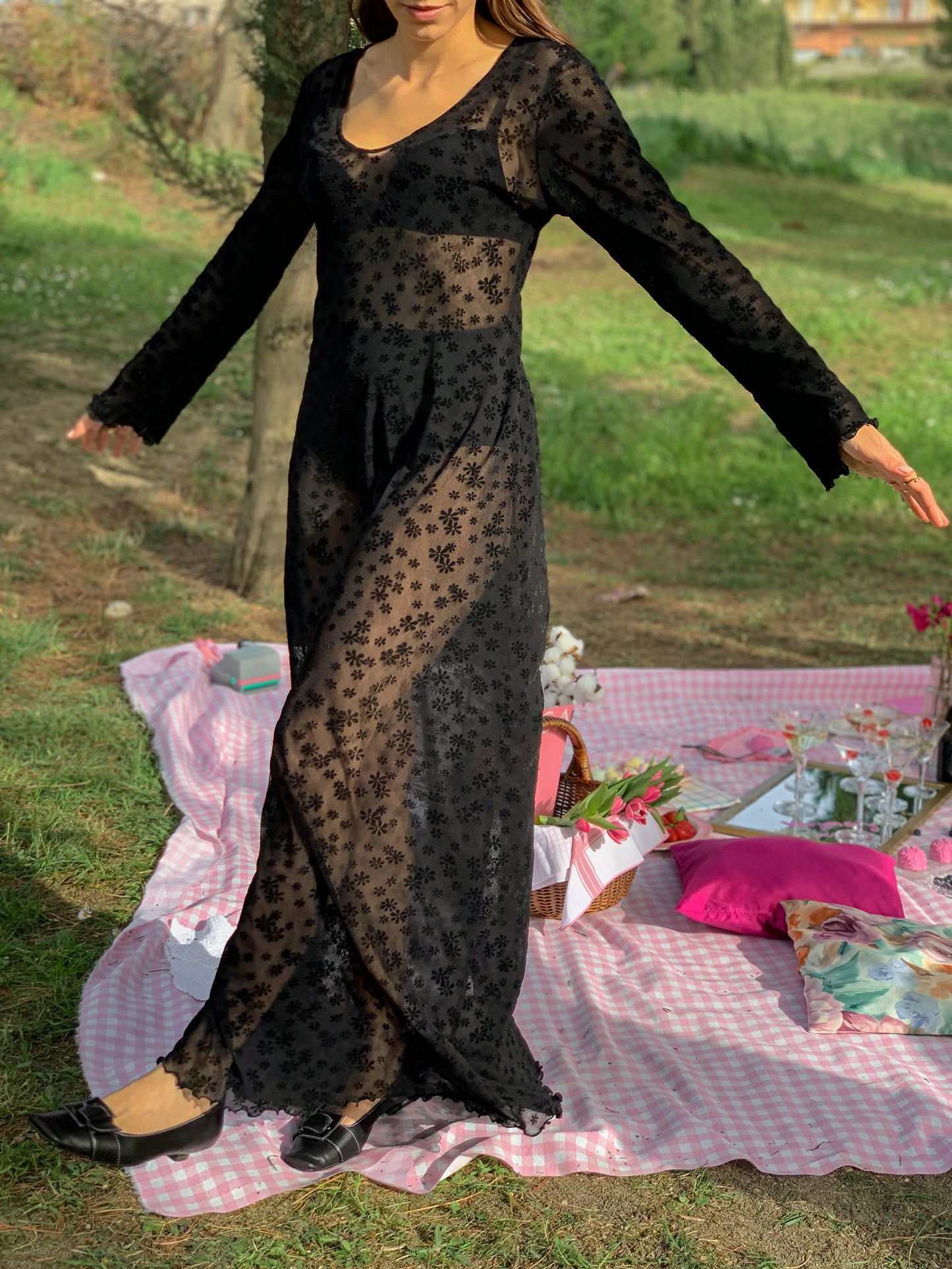 Vintage transparent dress
