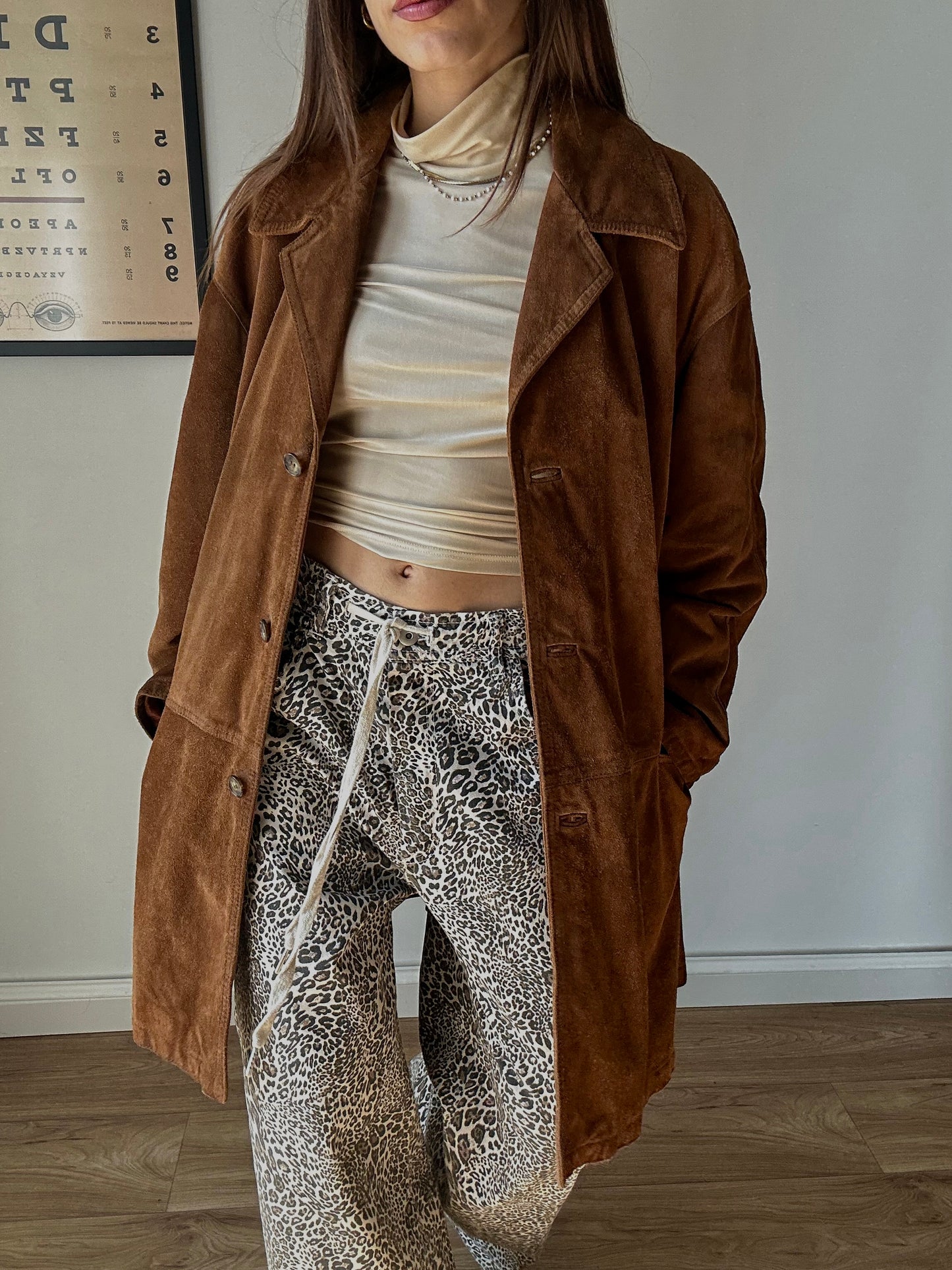 Cognac suede jacket