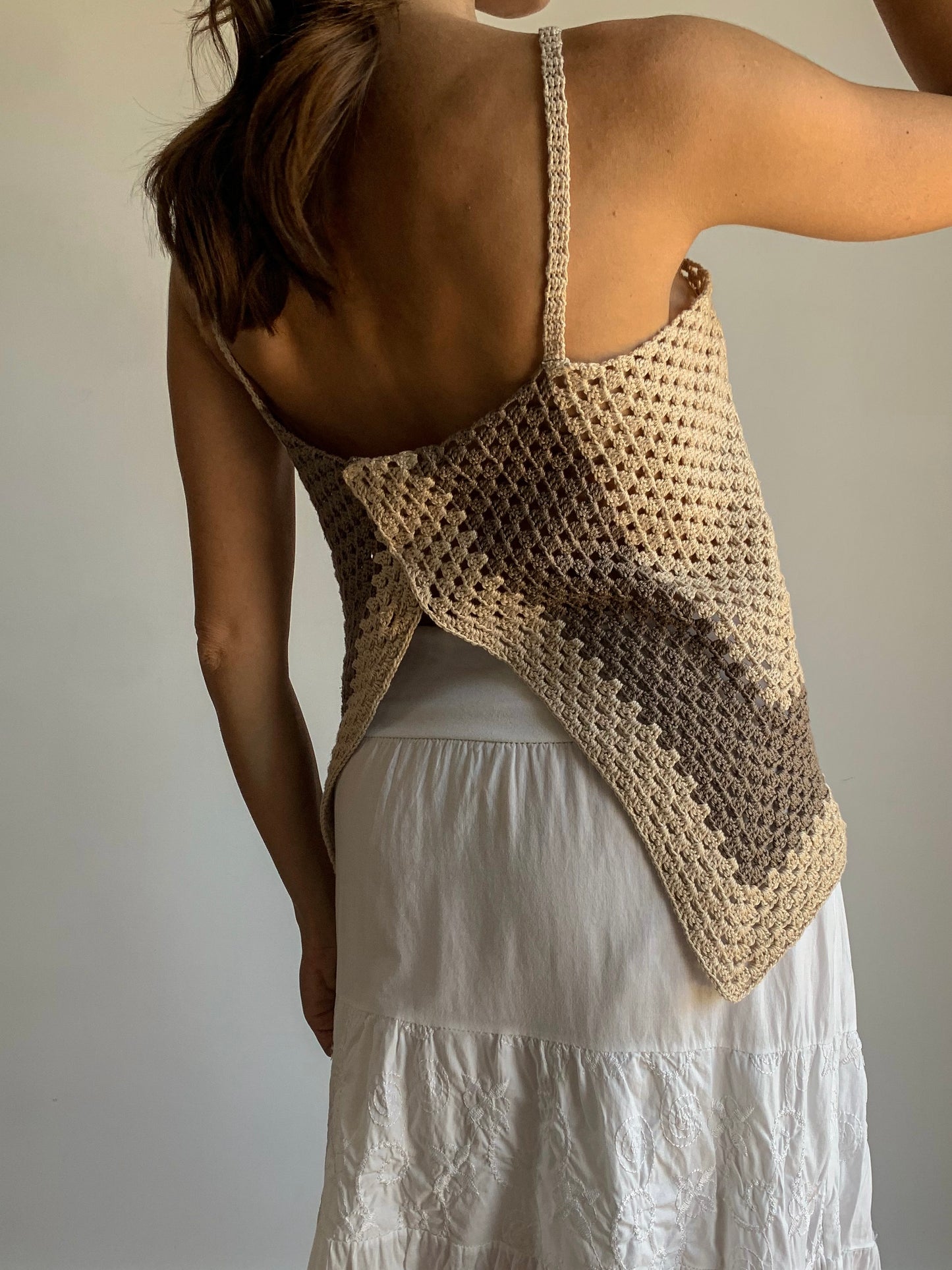 Crochet cappuccino top