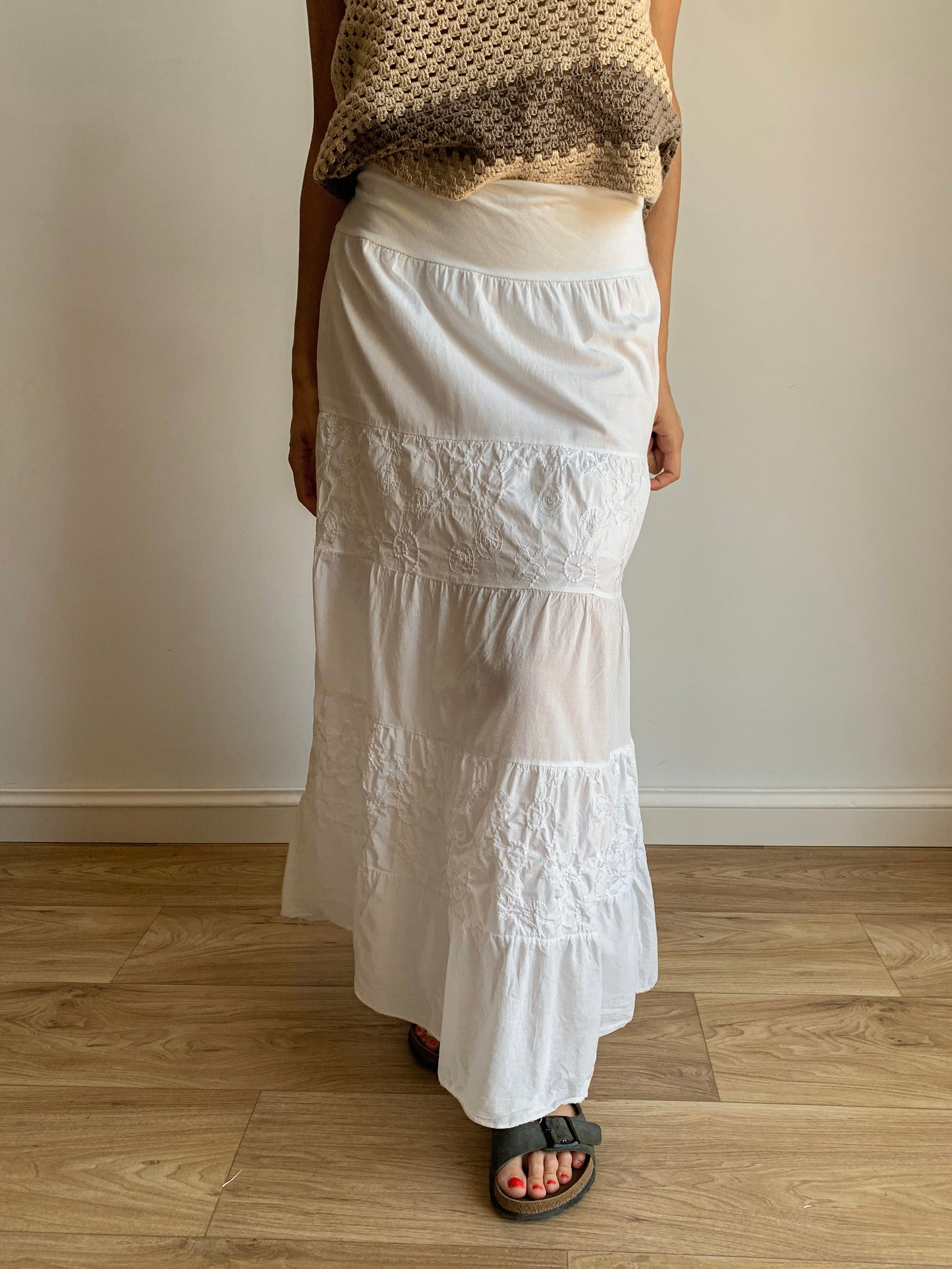 Tiered maxi skirt
