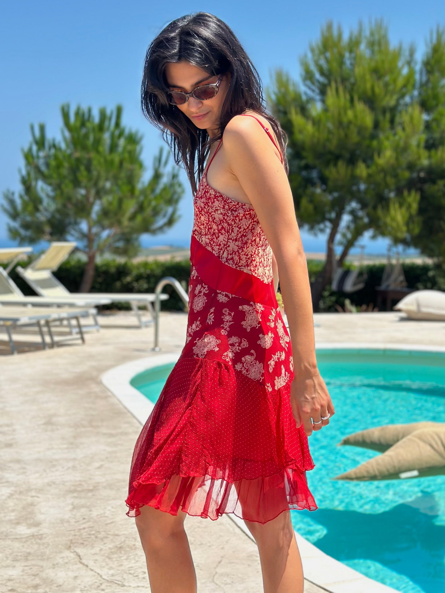 Pure silk japan dress