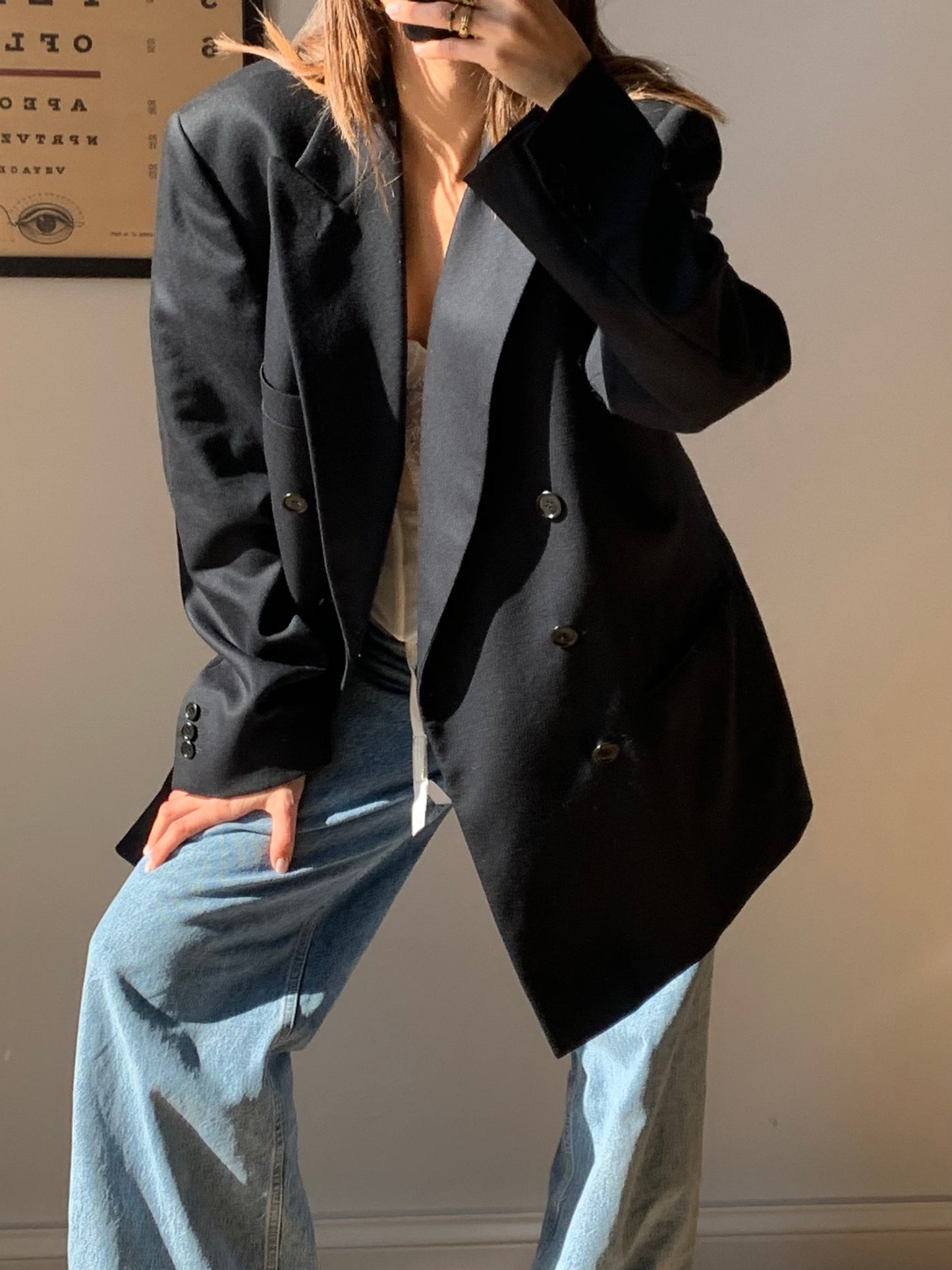 Navy oversized blazer