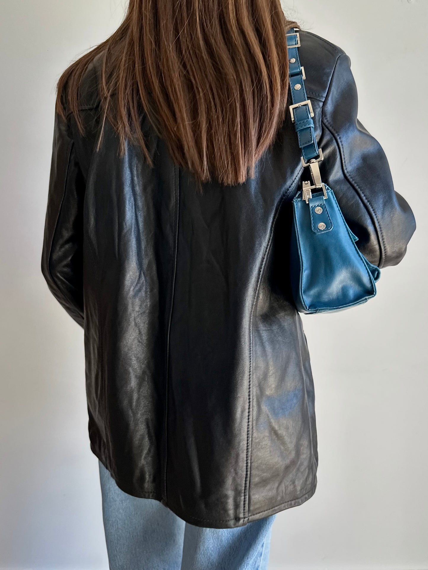 Black leather jacket