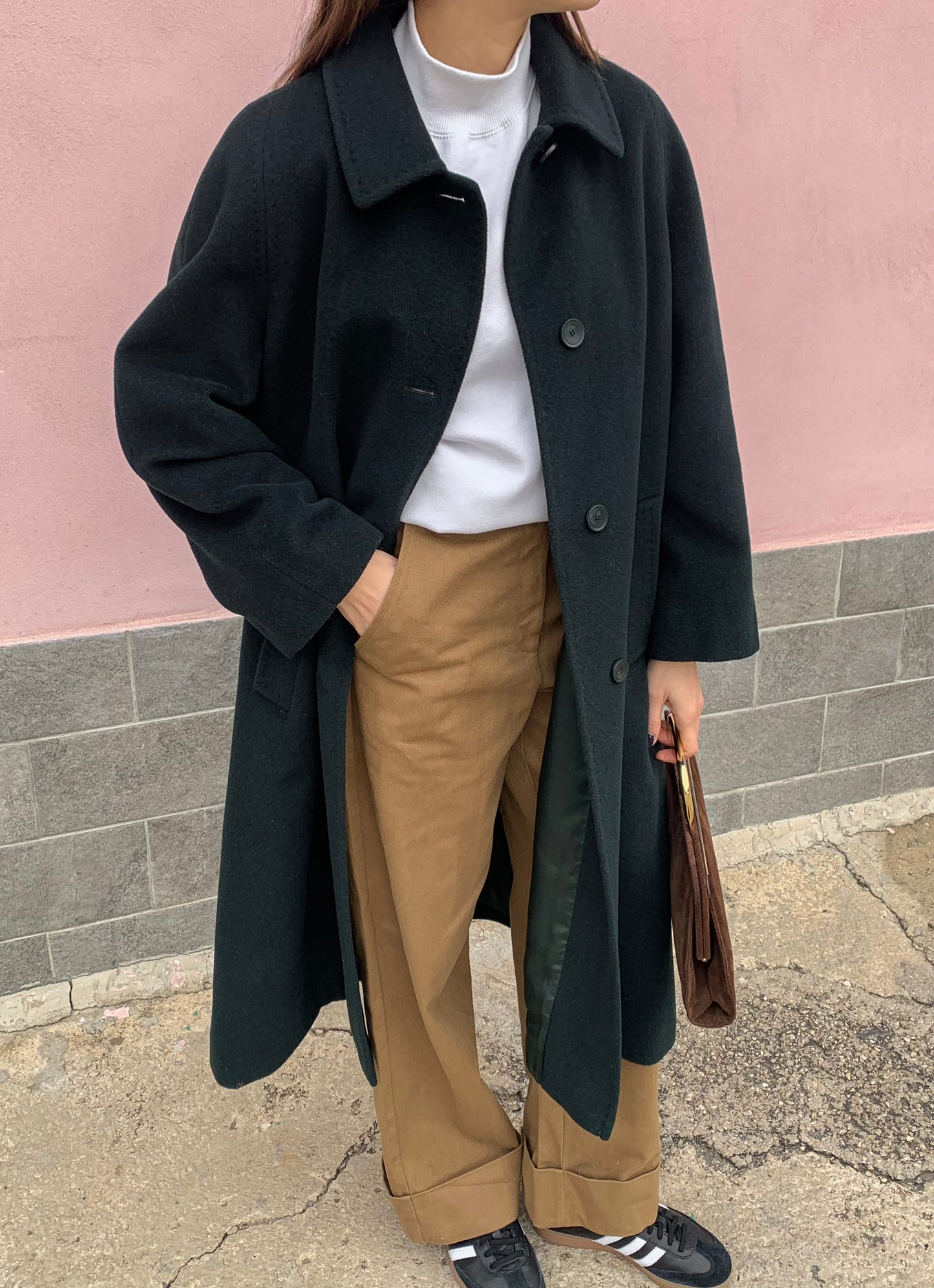 Vintage bottle green coat