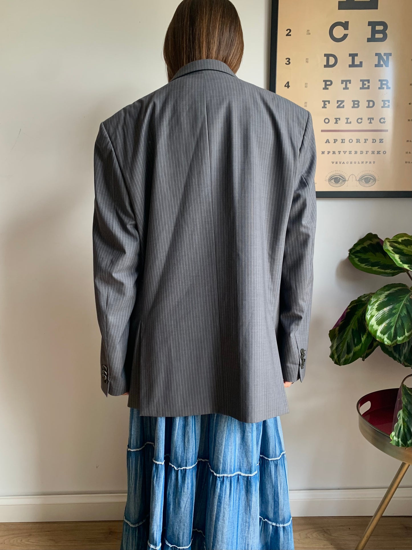 Vintage gessato blazer